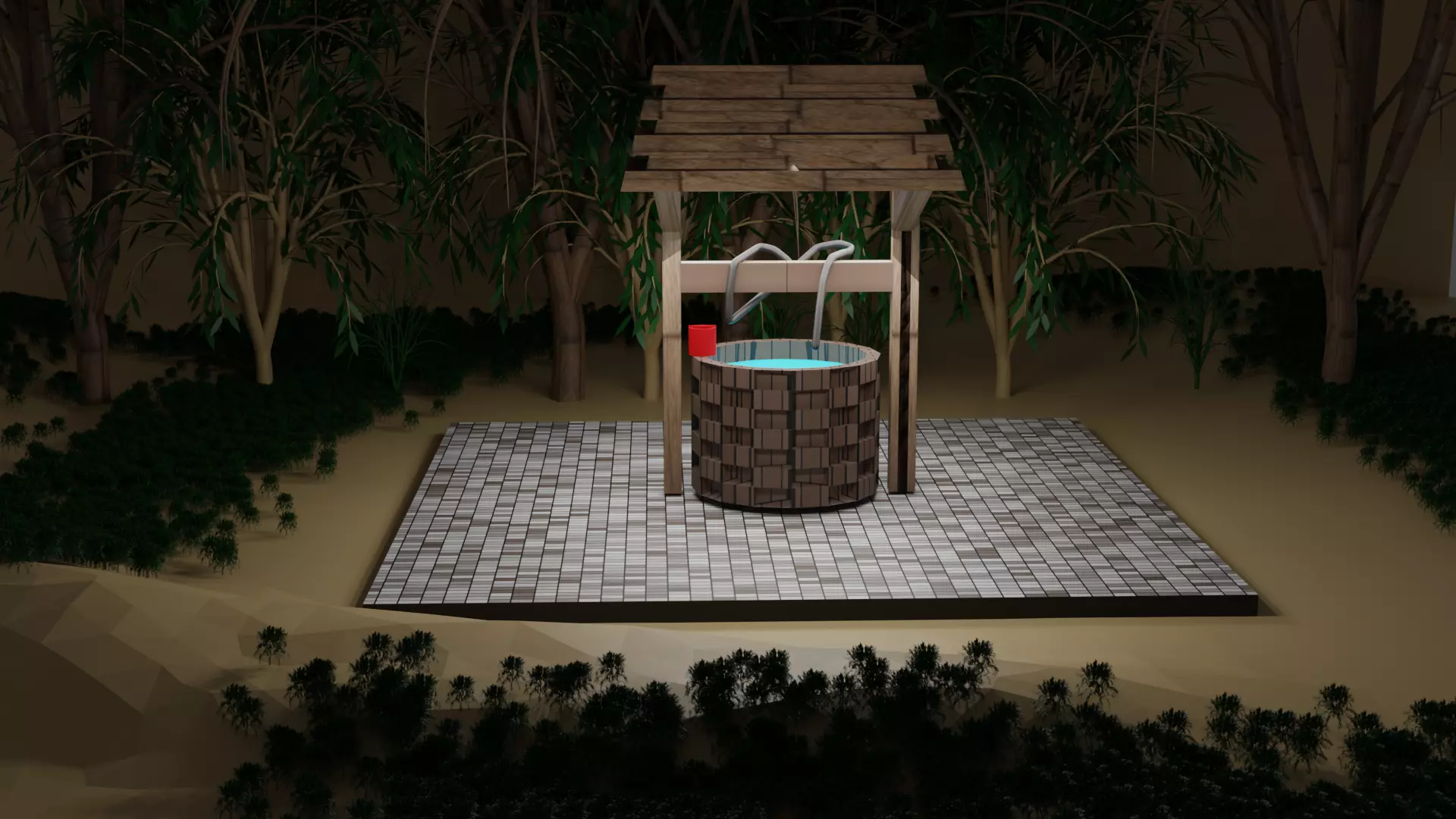 well scene Free 3D model