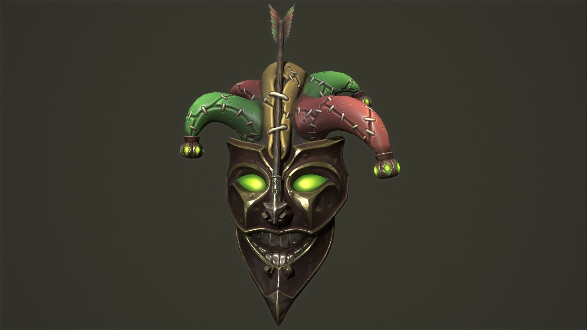 Jester mask 3d print 3D print model_11