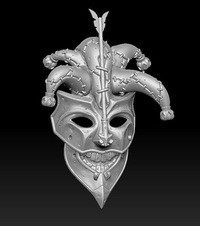 Jester mask 3d print 3D print model_6
