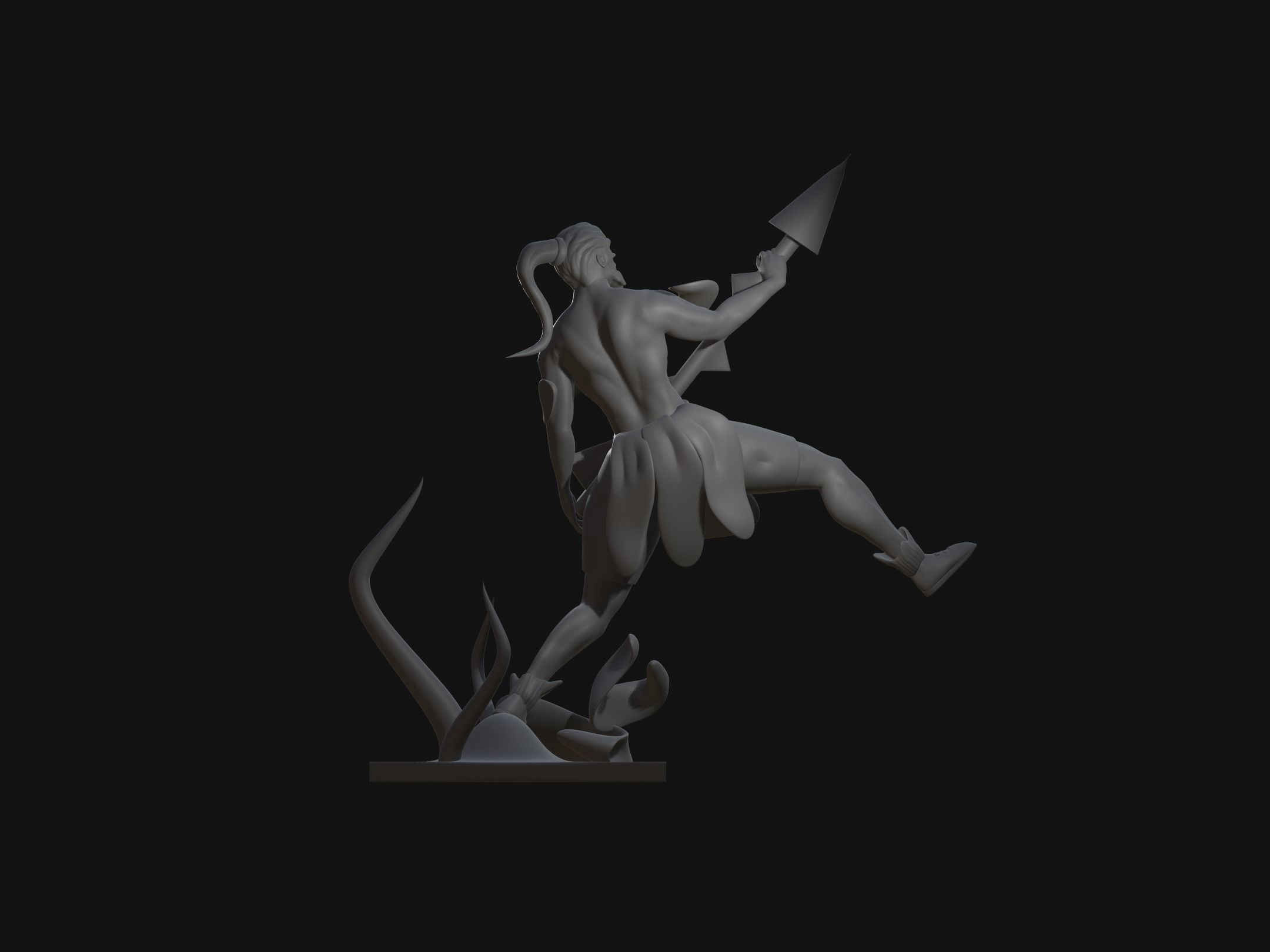 the fighter character 3D print model_3