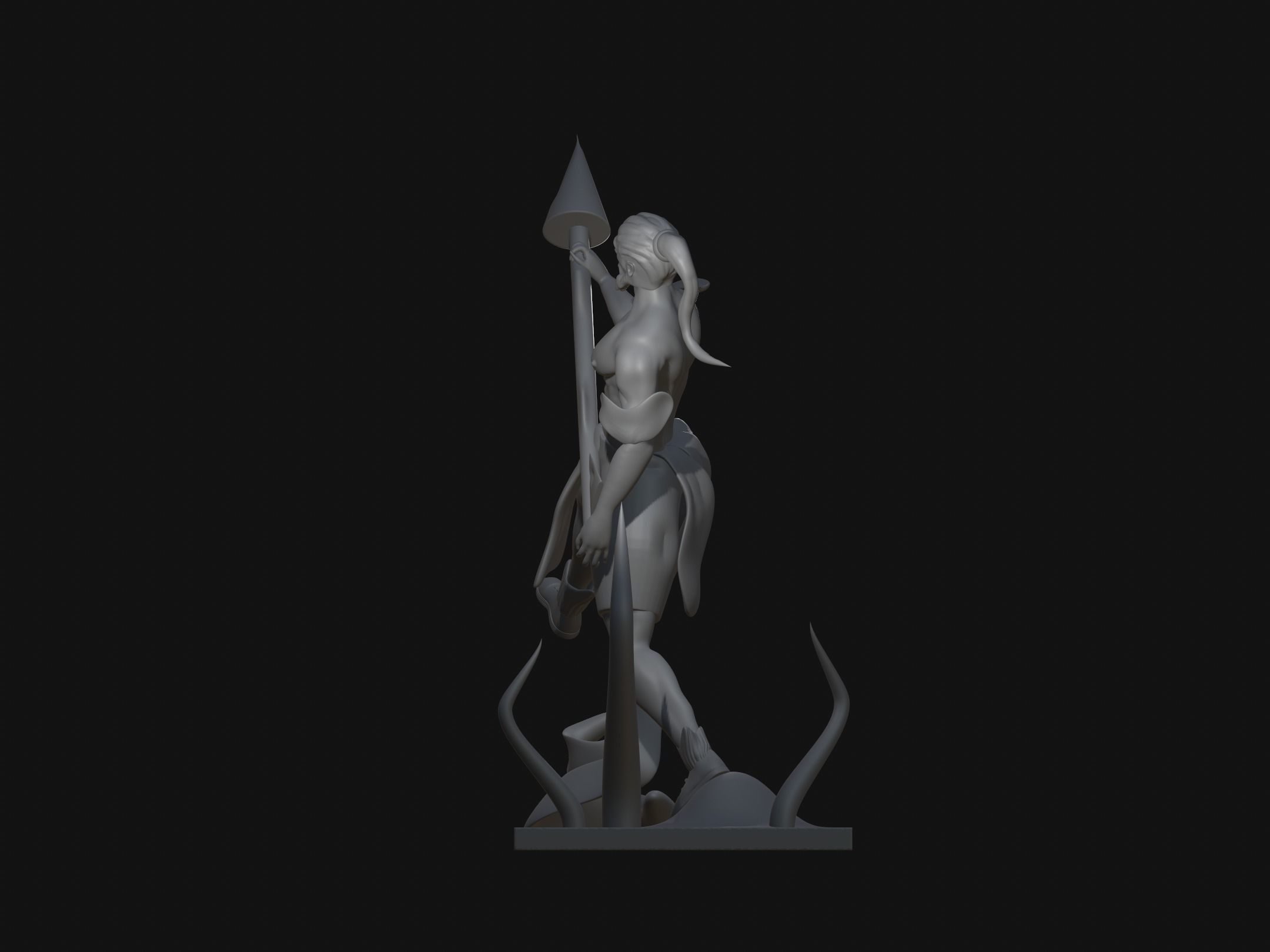 the fighter character 3D print model_4