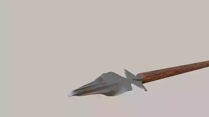 North Europe Knight Speer Low-poly 3D model