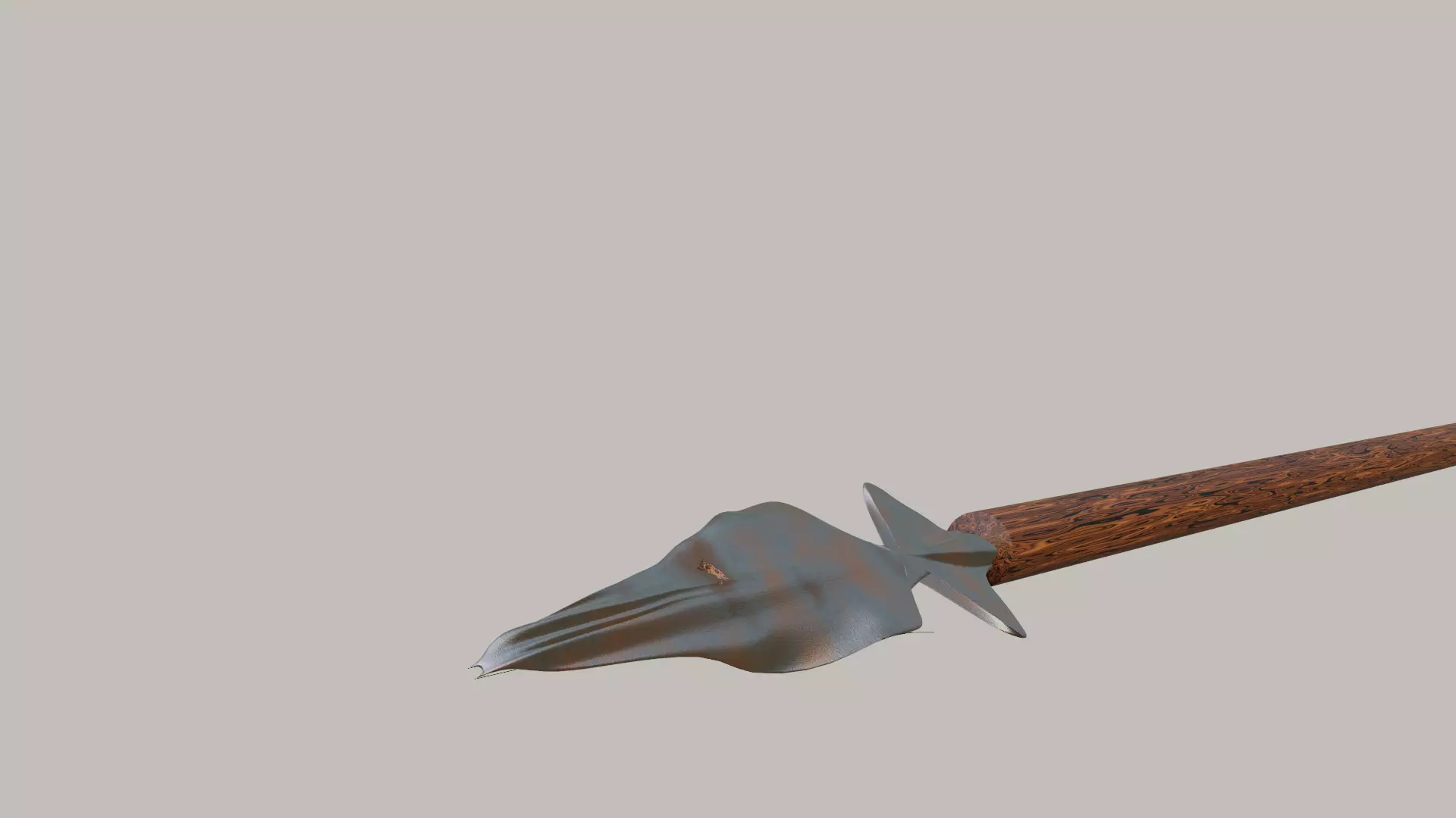 North Europe Knight Speer Low-poly 3D model_0