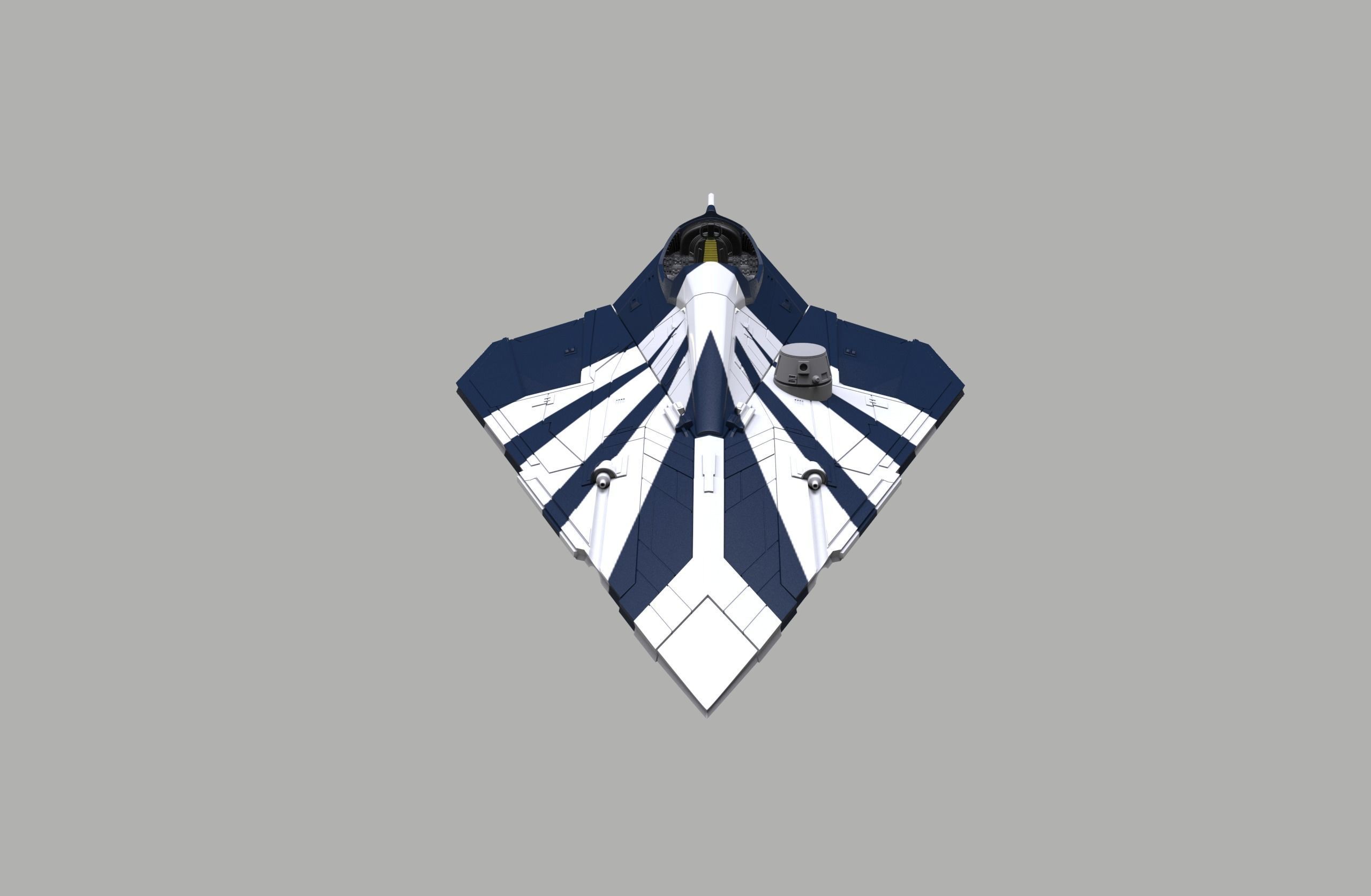 Star Wars Delta 7 spaceship 3D print model_4