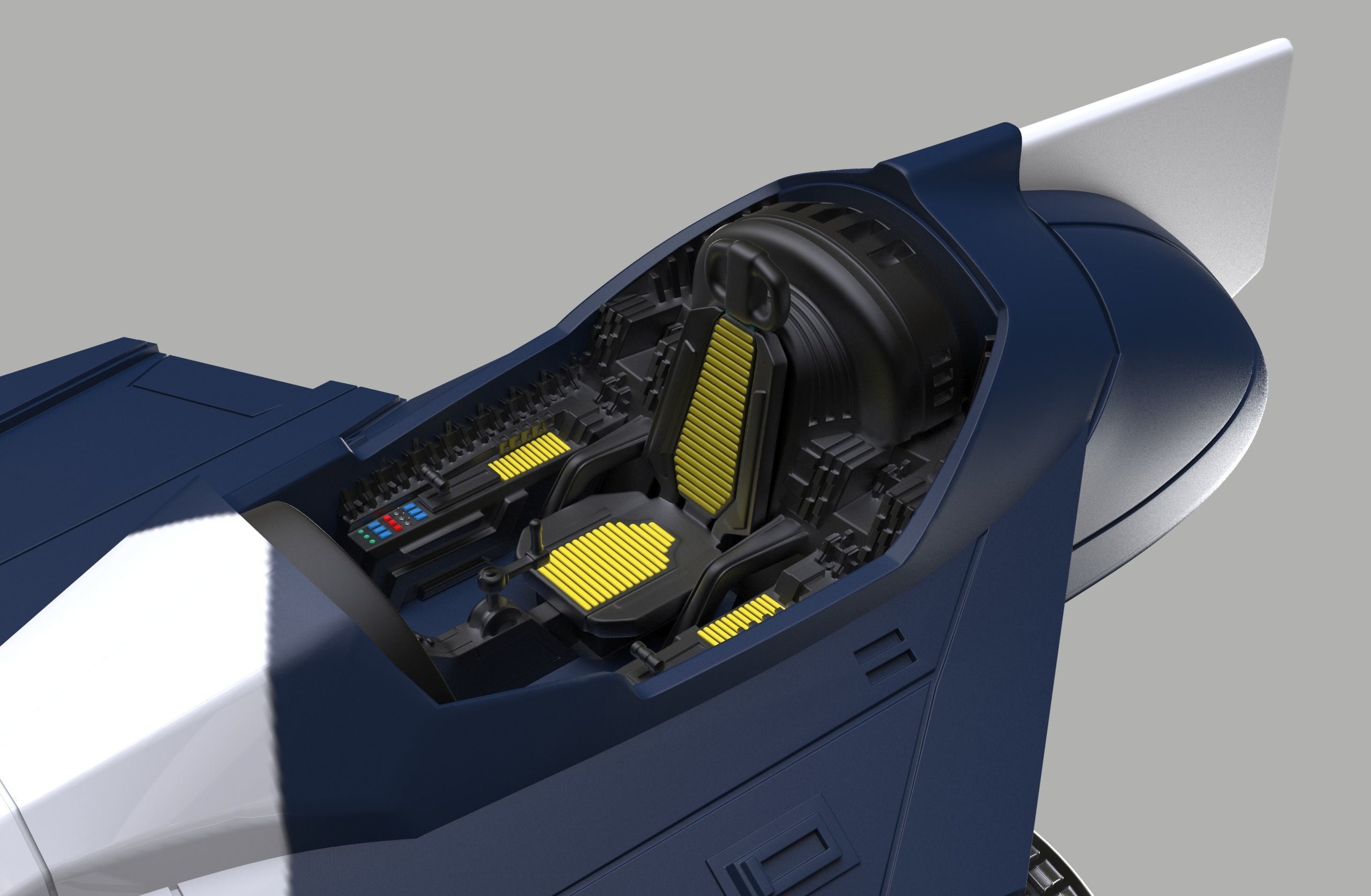 Star Wars Delta 7 spaceship 3D print model_2