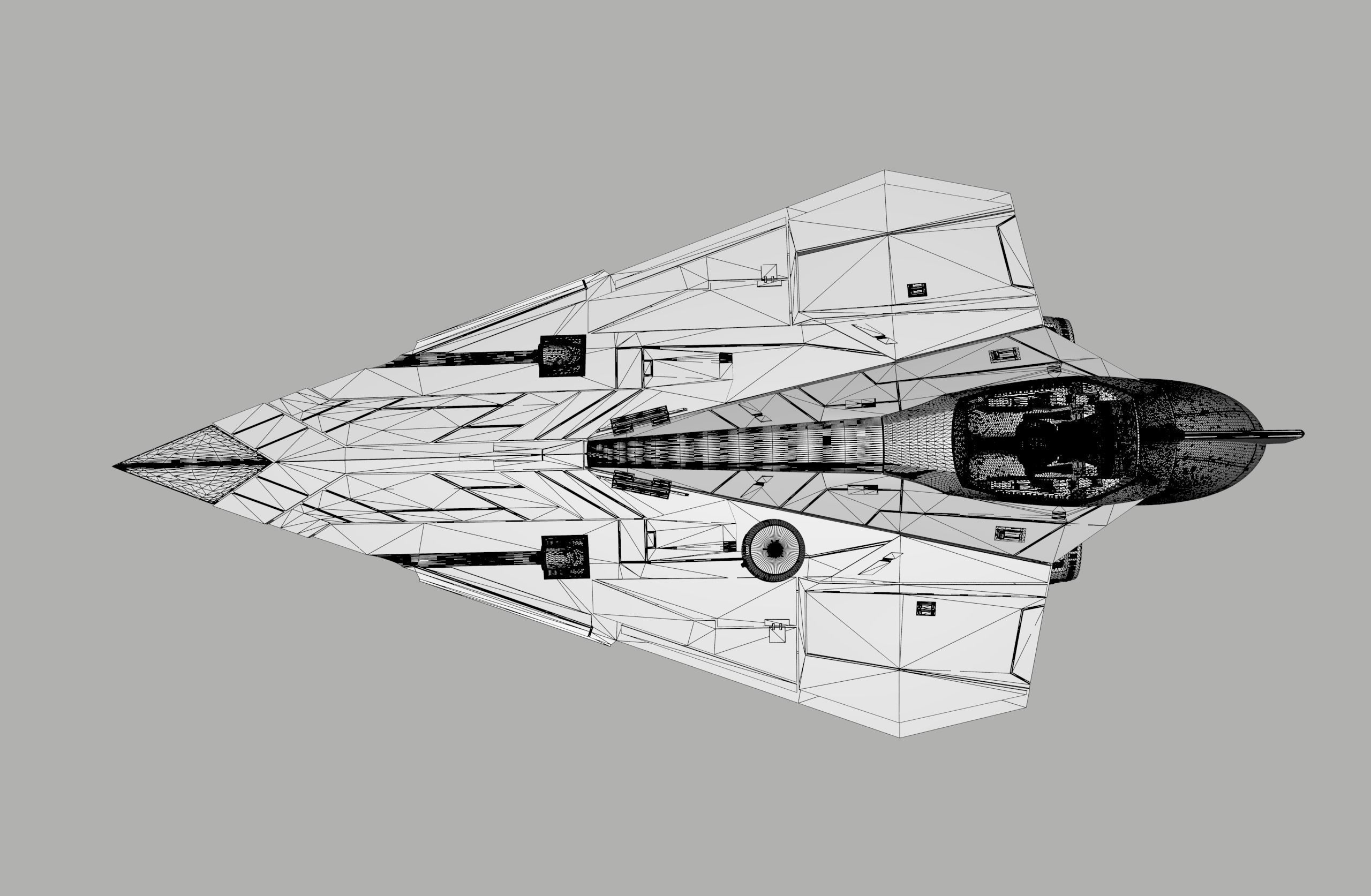 Star Wars Delta 7 spaceship 3D print model_15