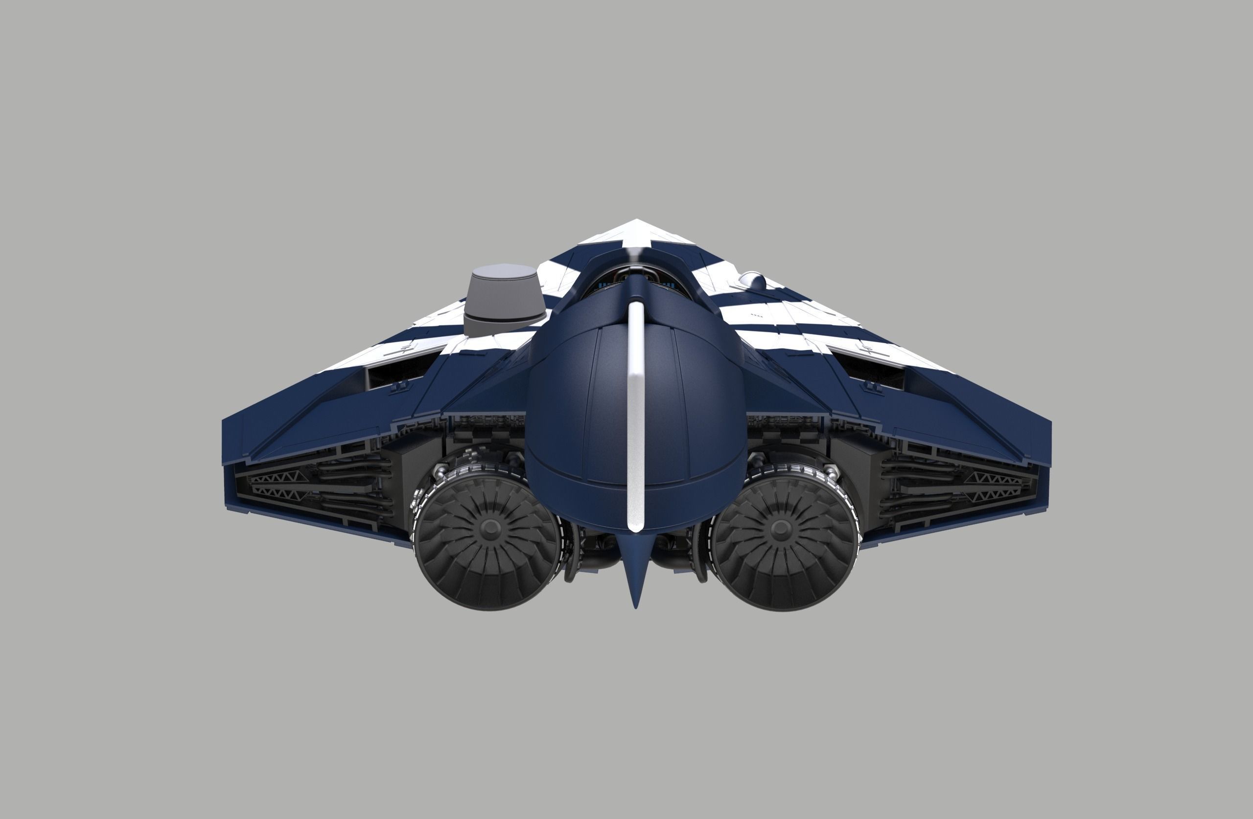 Star Wars Delta 7 spaceship 3D print model_5