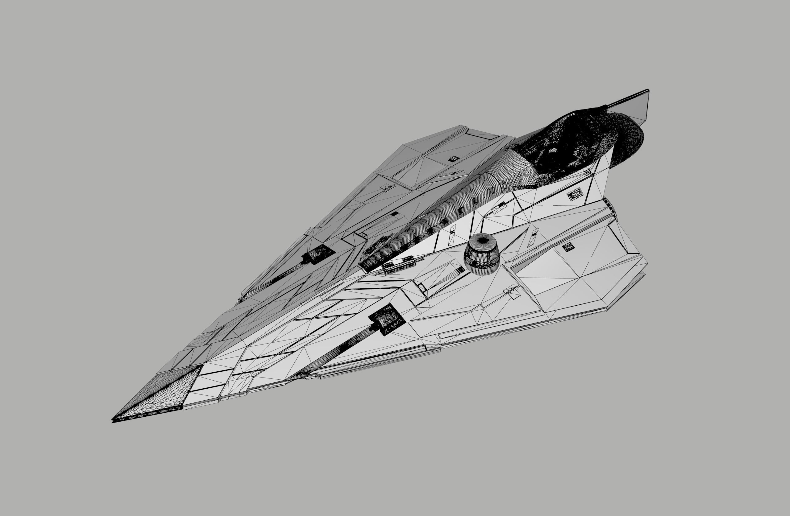 Star Wars Delta 7 spaceship 3D print model_9