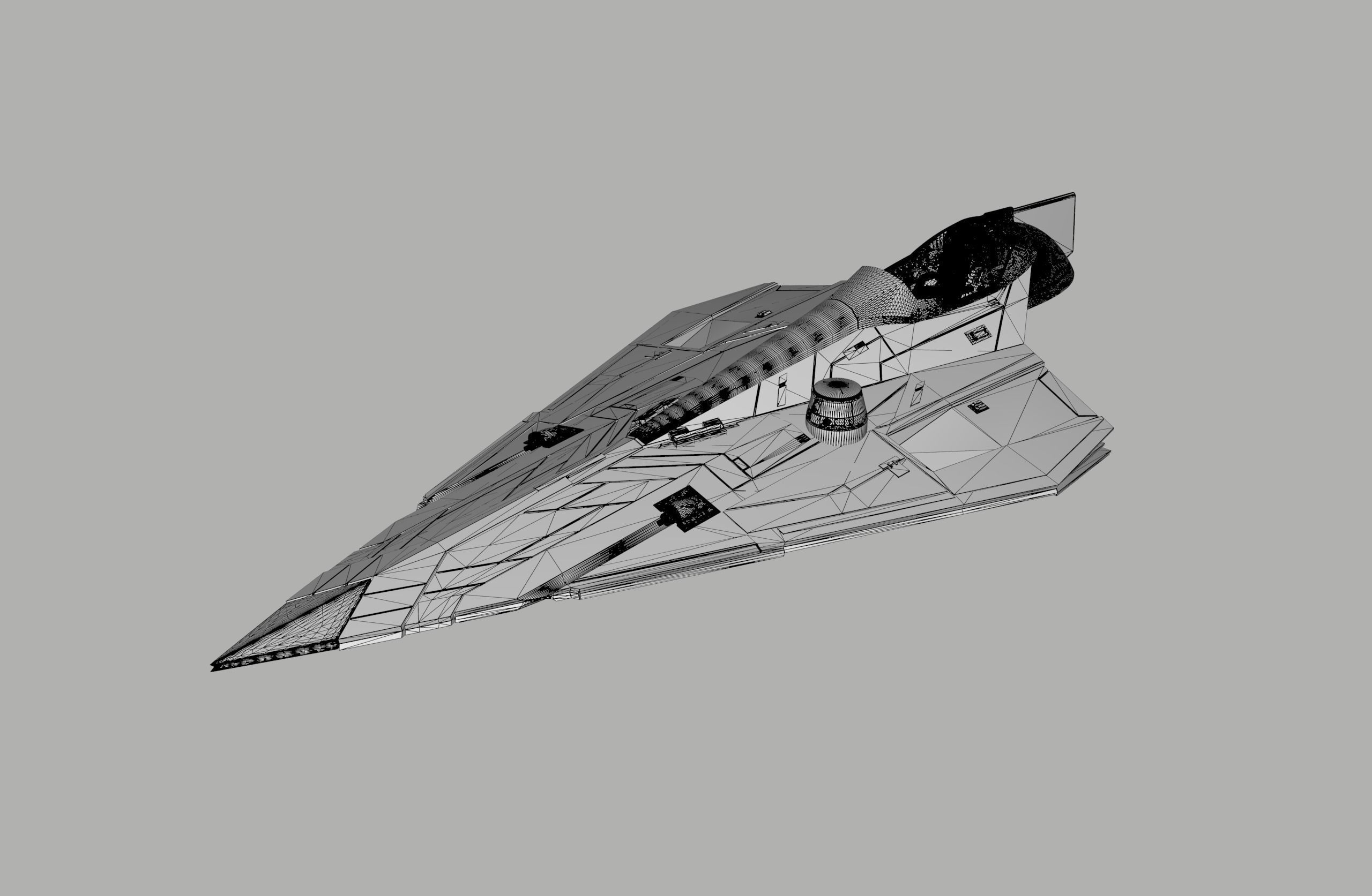Star Wars Delta 7 spaceship 3D print model_8