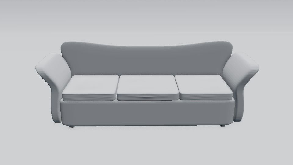 3d sofa model with realistic texture for blender 3D model_1