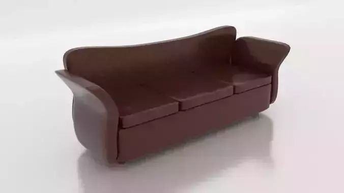 3d sofa model with realistic texture for blender