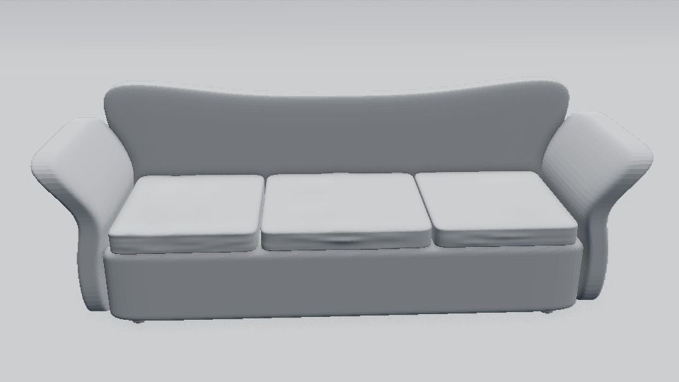 3d sofa model with realistic texture for blender 3D model_3
