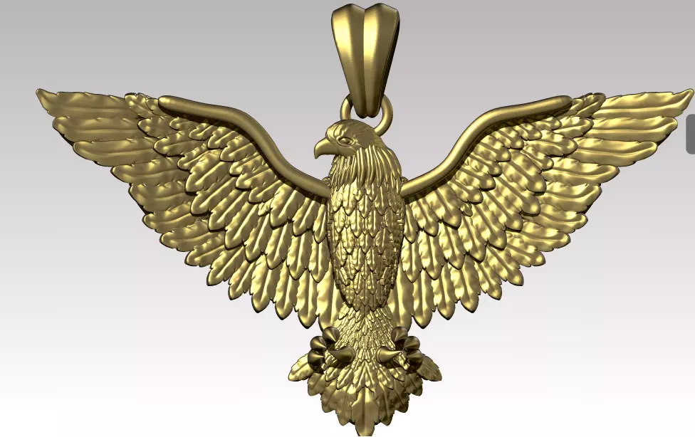 Eagle Pendant 3D print model_0