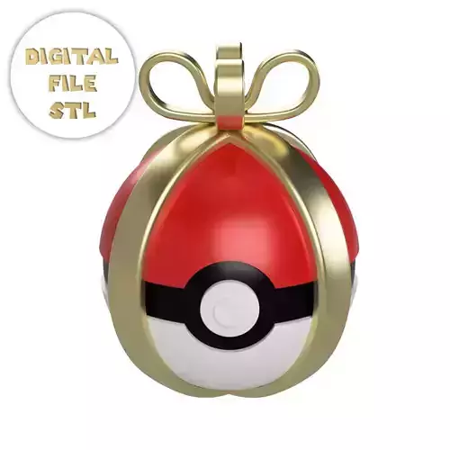 Pokeball ornament to 3d print