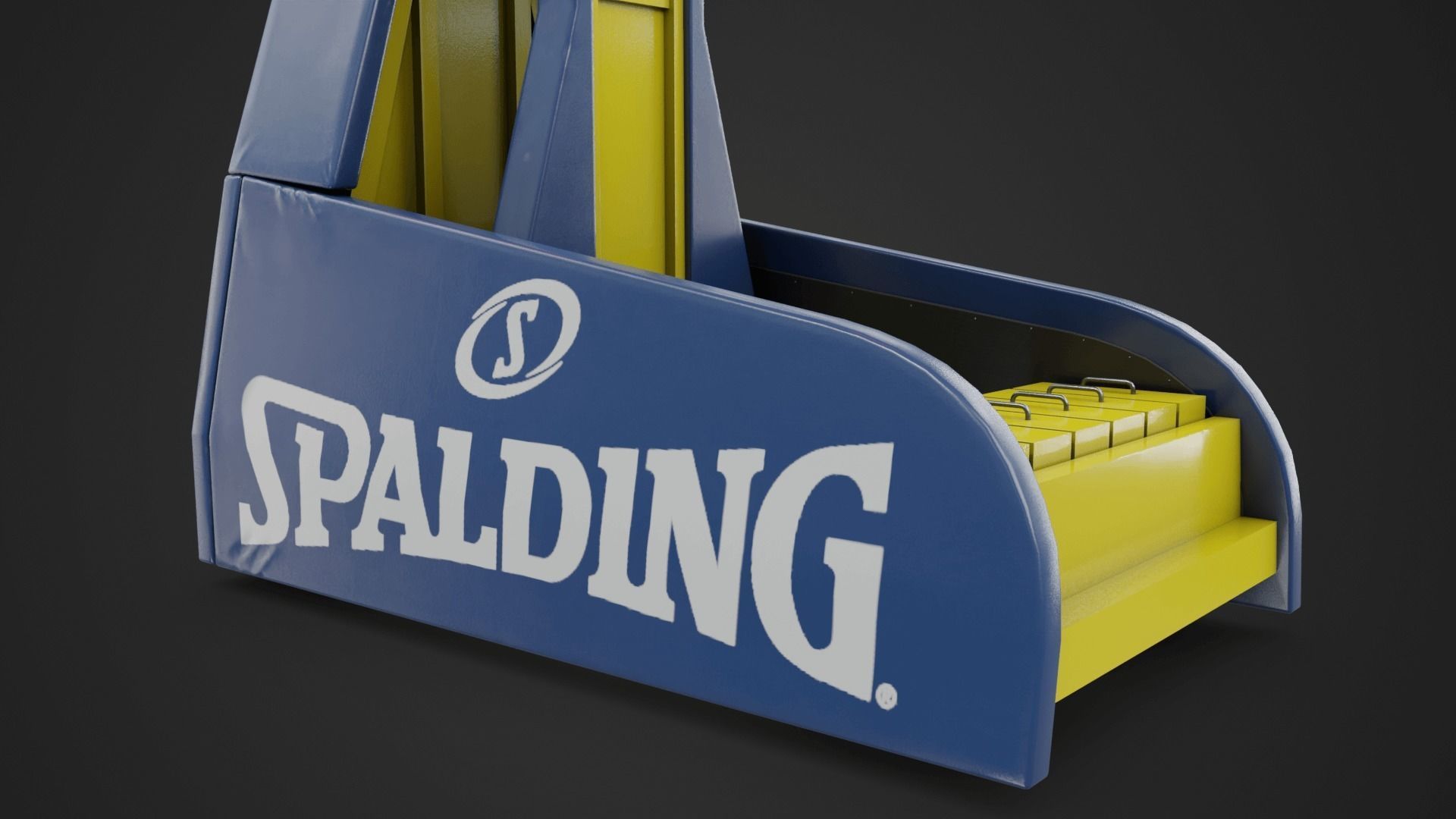 Basketball Hoop System Low-poly 3D model_5