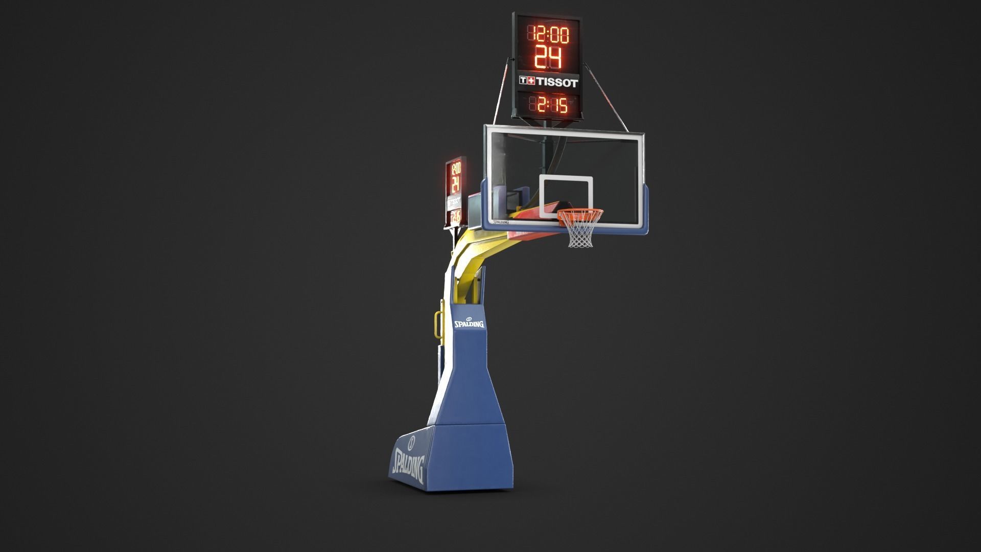 Basketball Hoop System Low-poly 3D model_22