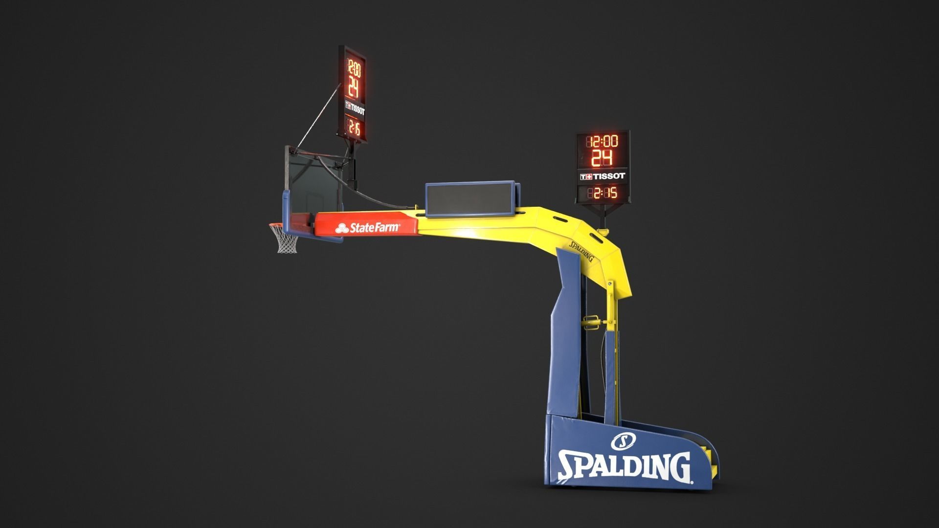 Basketball Hoop System Low-poly 3D model_18