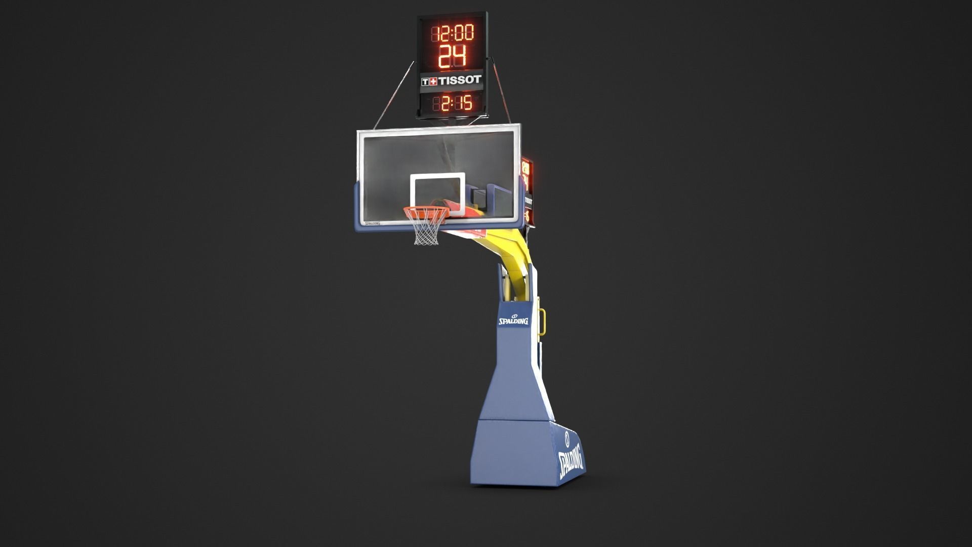 Basketball Hoop System Low-poly 3D model_21