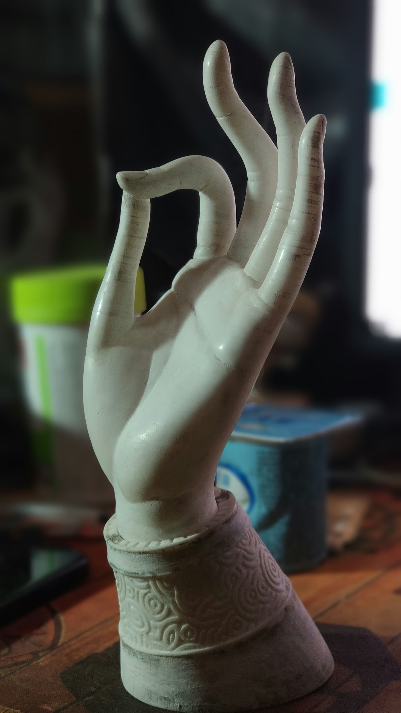 buddhist mudra Seal of Refuge printable high poly 3D print model_9