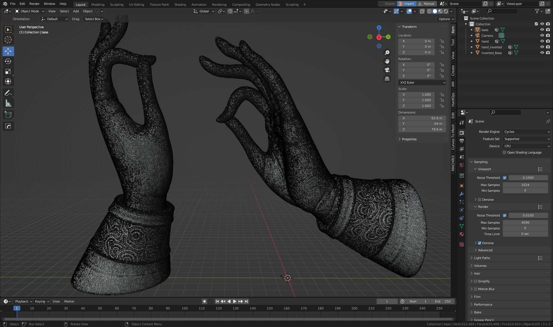 buddhist mudra Seal of Refuge printable high poly 3D print model_39