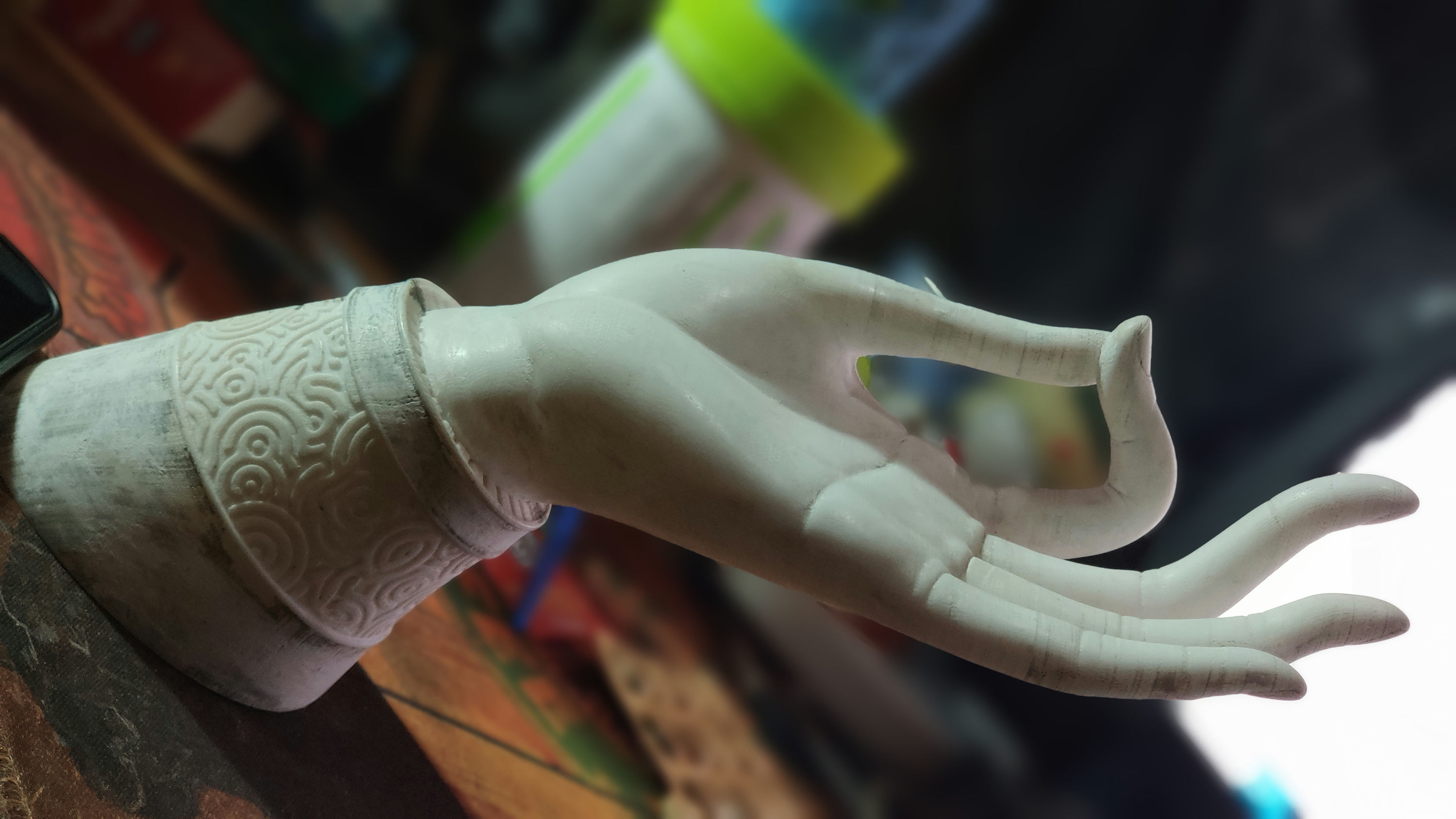 buddhist mudra Seal of Refuge printable high poly 3D print model_10