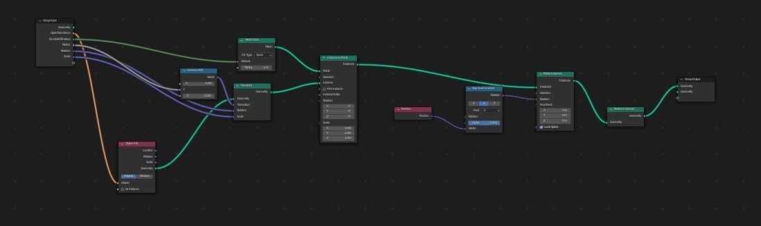 blender geometry node PerfectLoop to make loop of objects Free 3D model_13