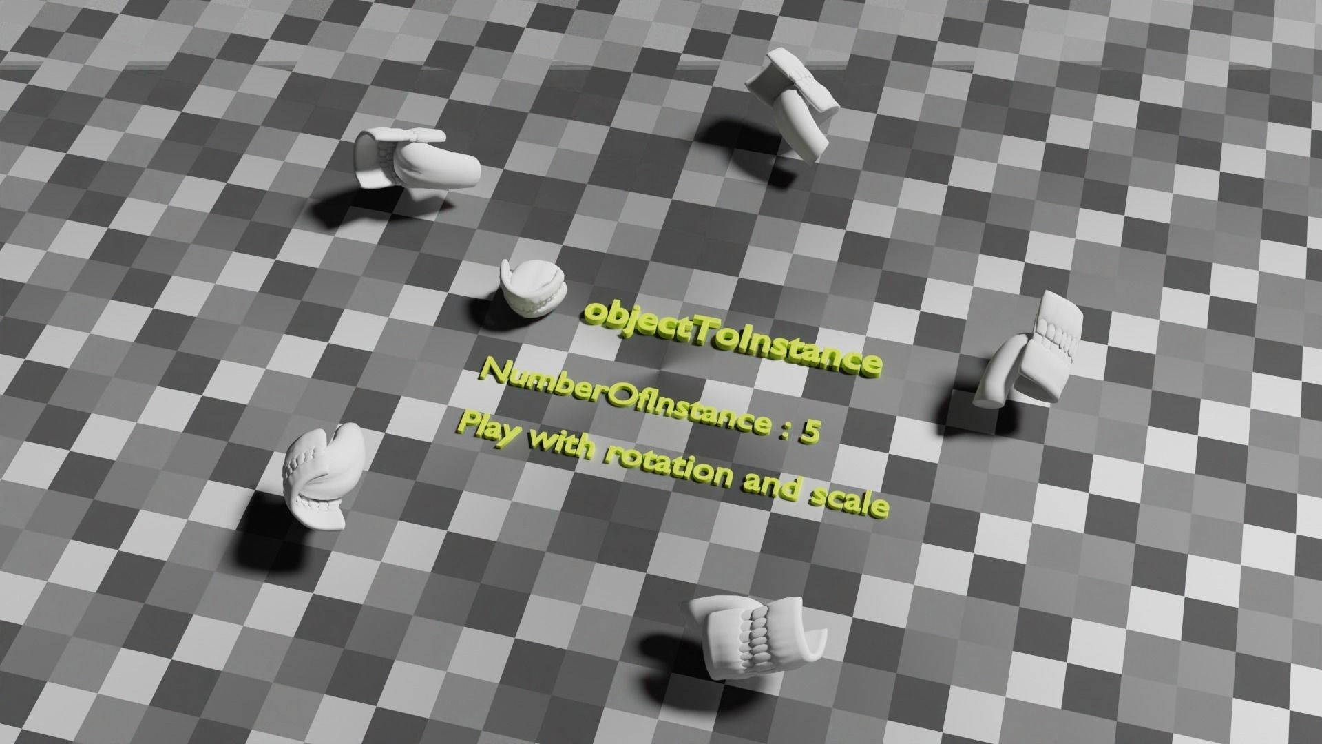 blender geometry node PerfectLoop to make loop of objects Free 3D model_4