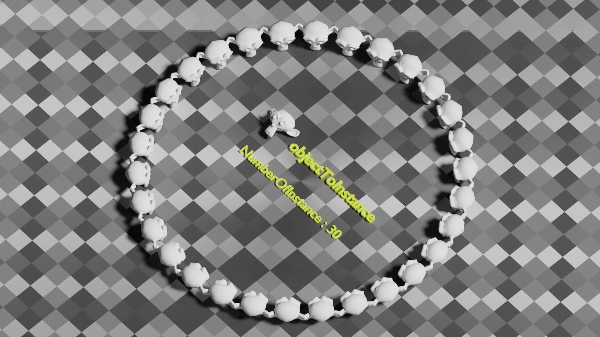 blender geometry node PerfectLoop to make loop of objects Free 3D model_9