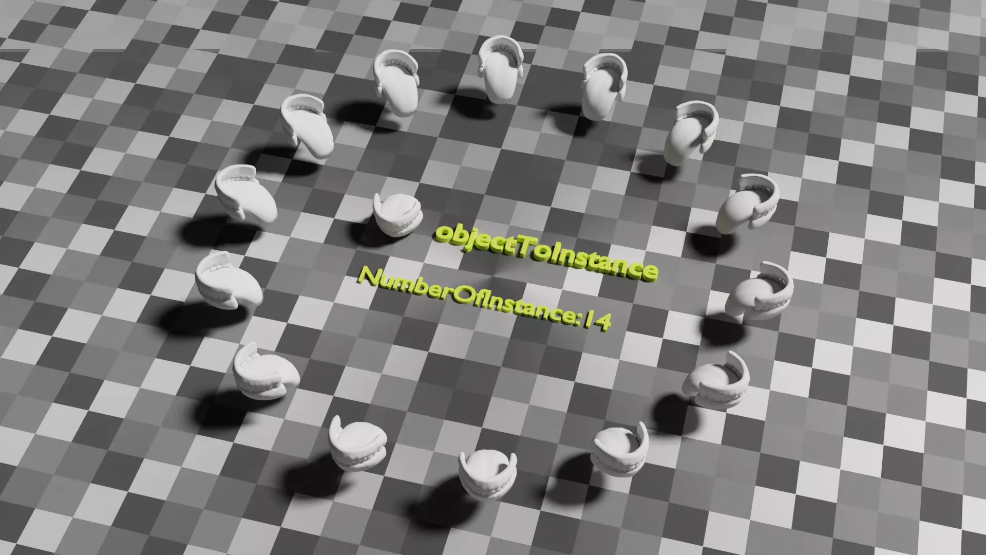 blender geometry node PerfectLoop to make loop of objects Free 3D model_0