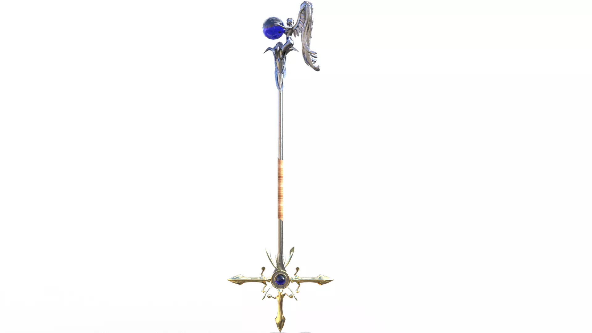 Grace of Angel Low-poly 3D model_3