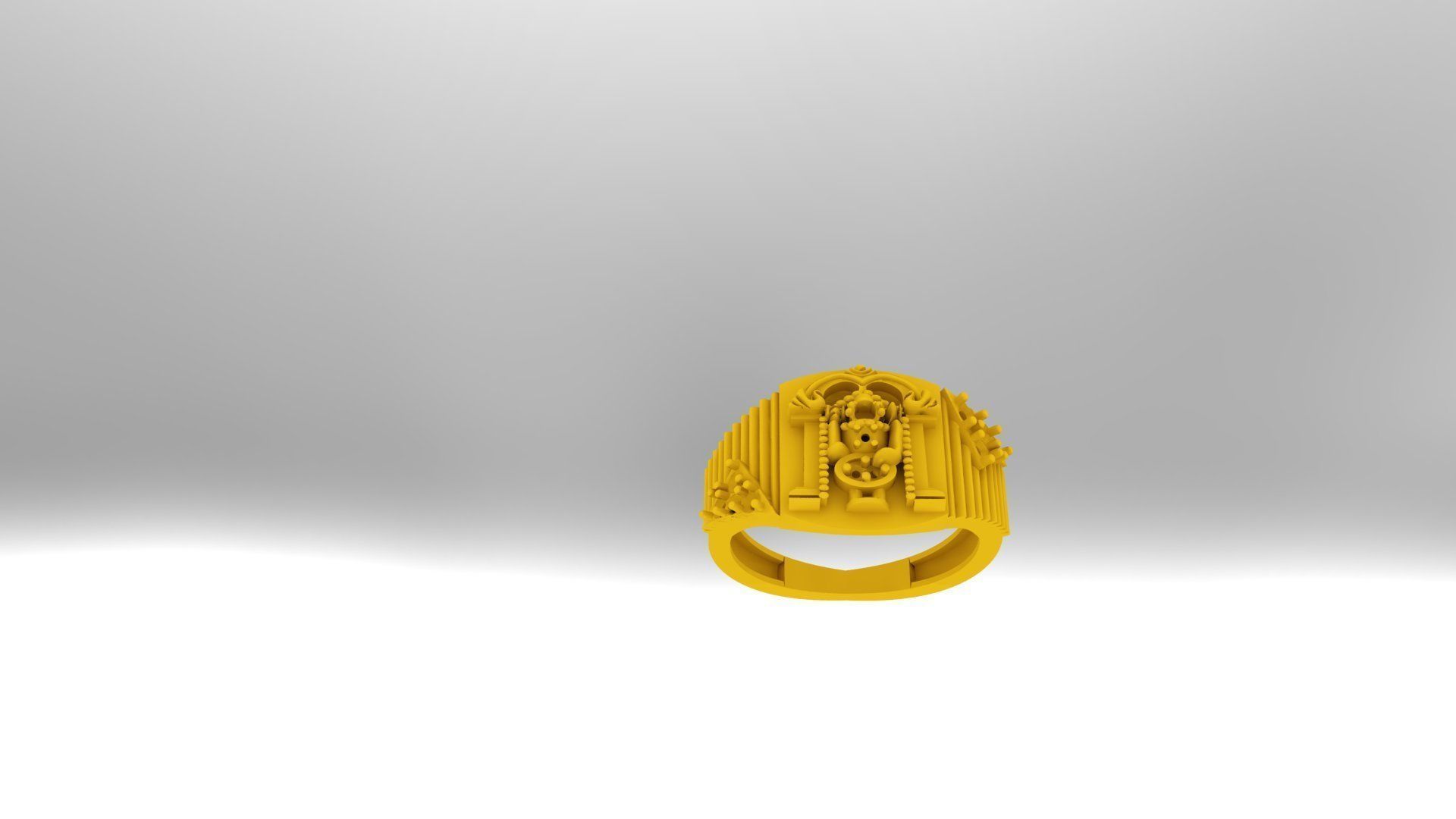 Balaji ring 3D print model_4