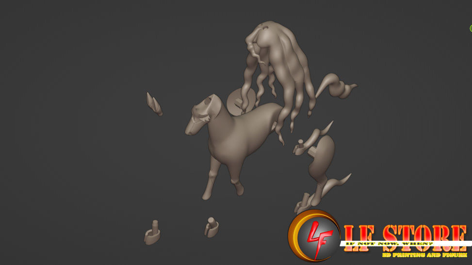 Pokemon Glastrier Spectrier 3D model_2