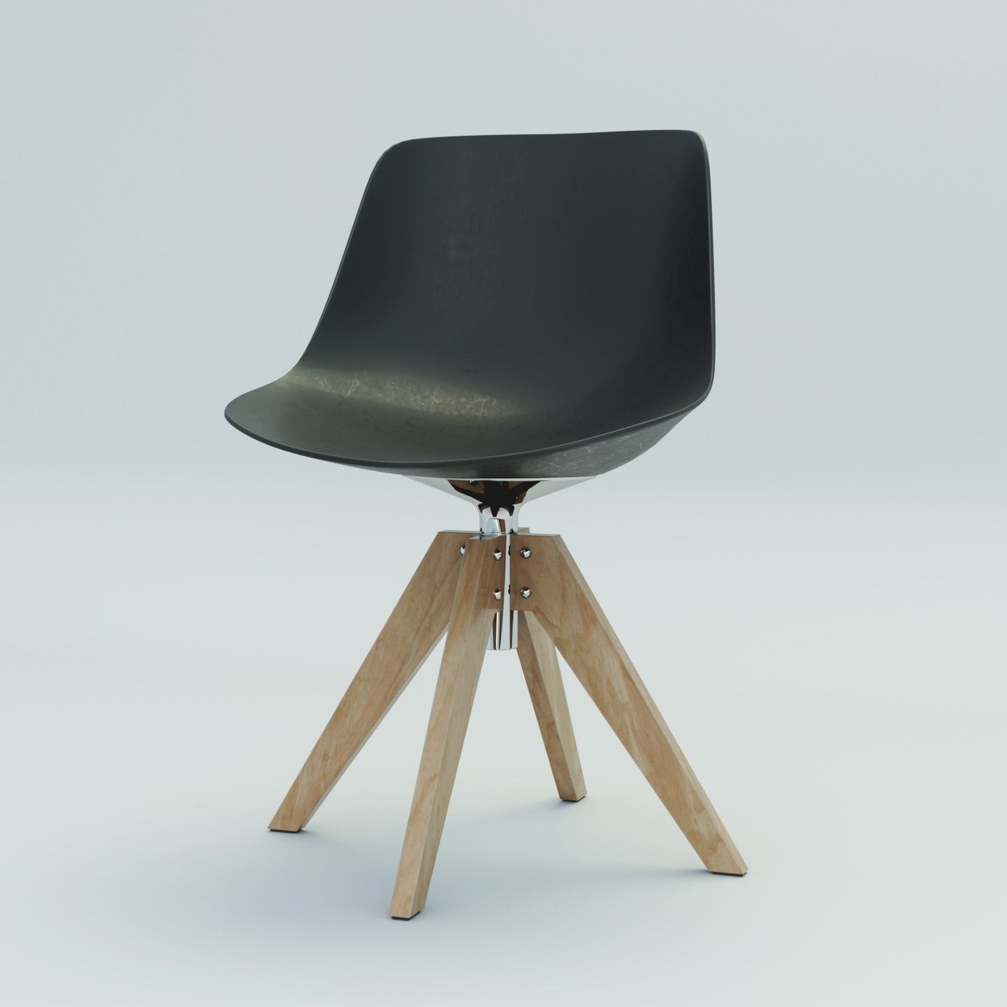Design chair Low-poly 3D model_2