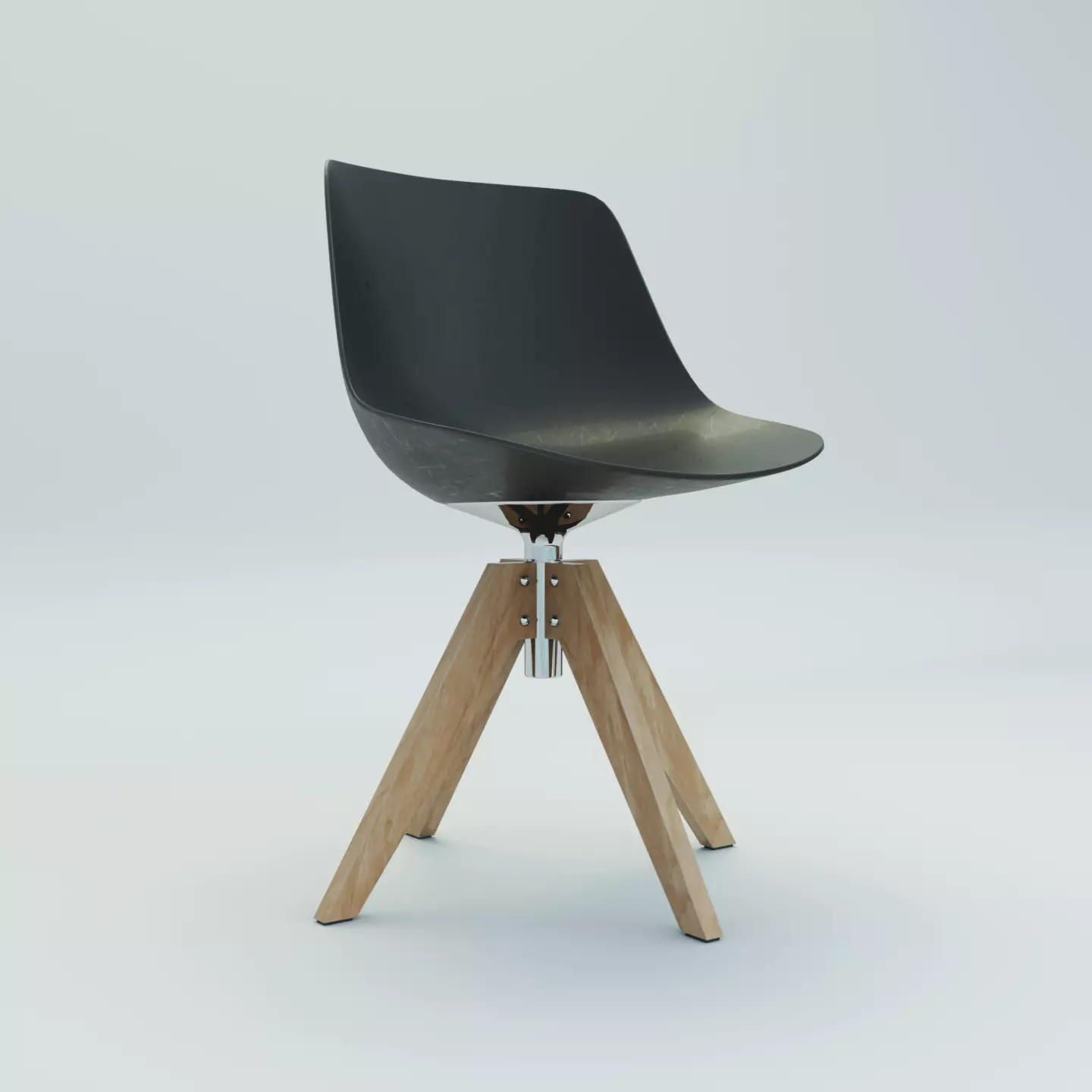Design chair Low-poly 3D model_0