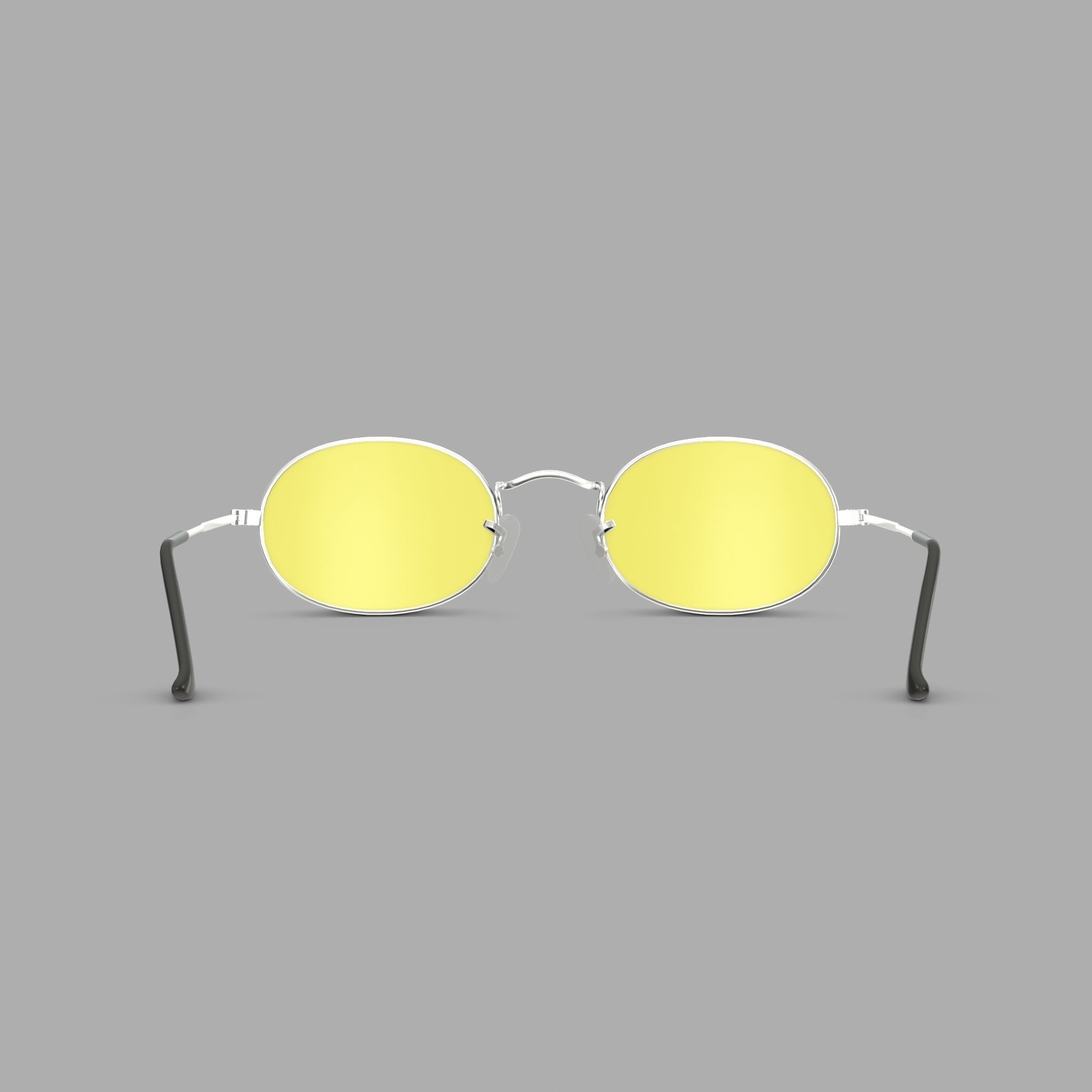 Ray-Ban Oval Solid Evolve - RB3547 Sunglasses Low-poly 3D model_1