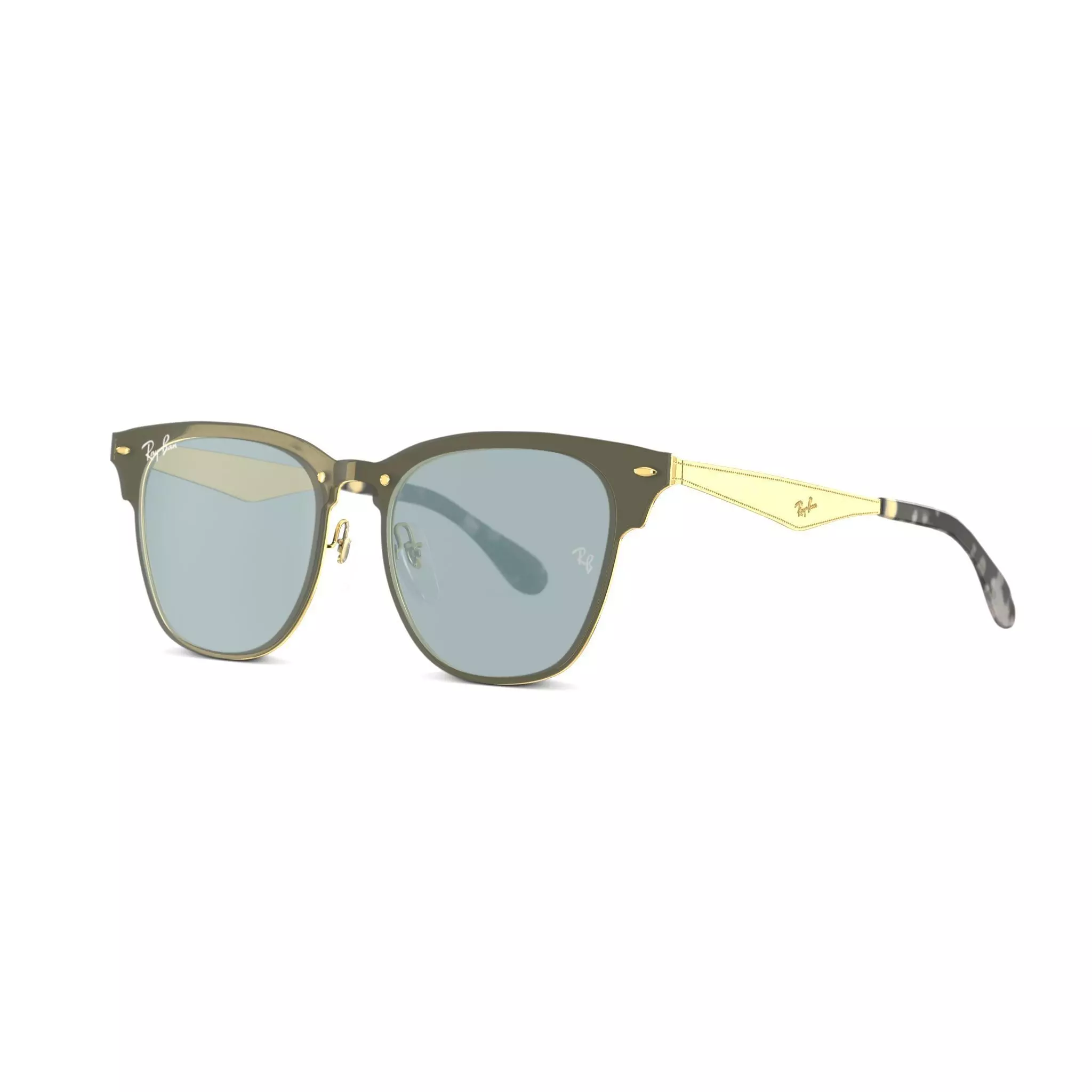 Ray-Ban Blaze Clubmaster - RB3576N Sunglasses Low-poly 3D model