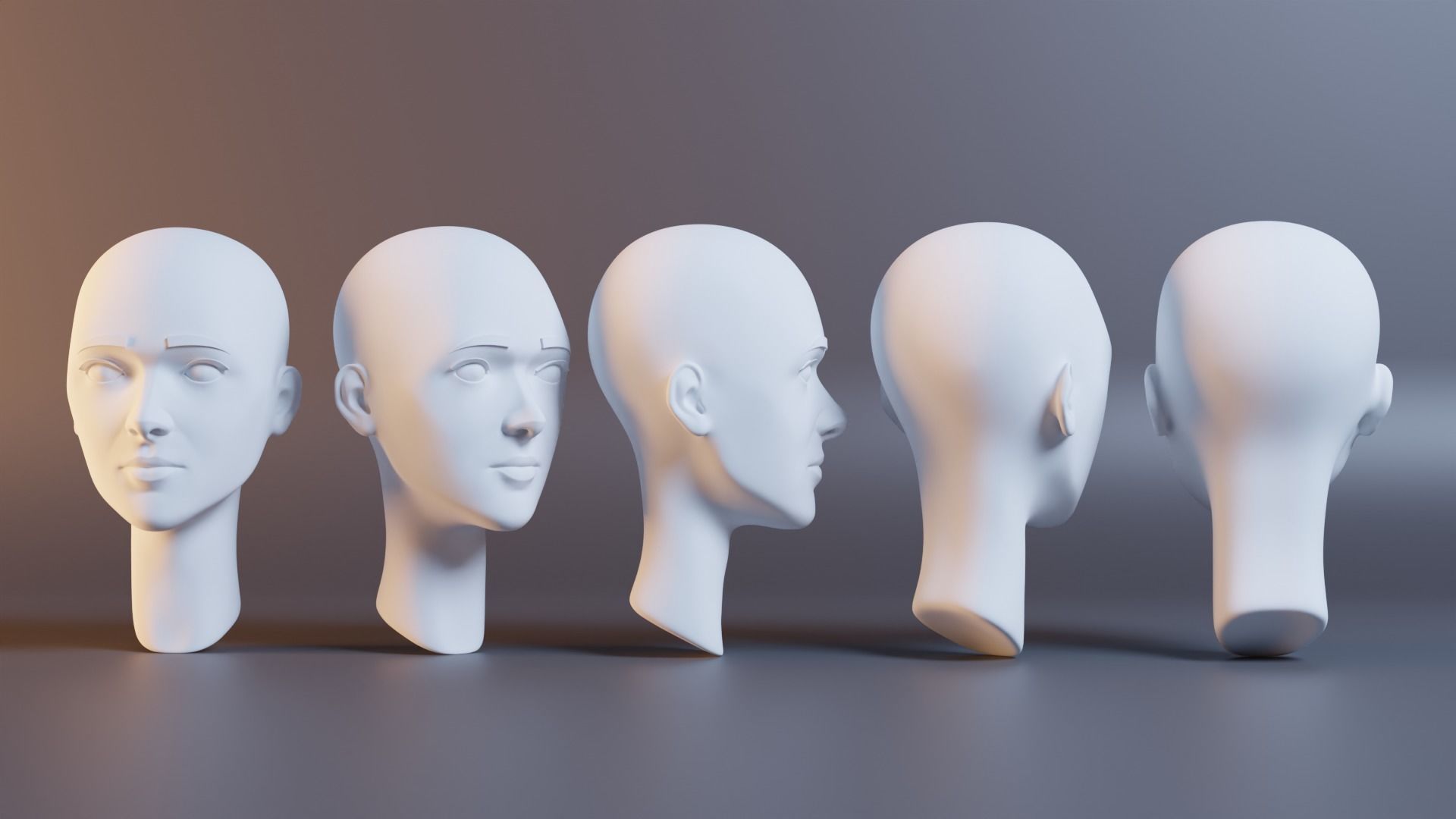 Girl Head 3D model | CGTrader