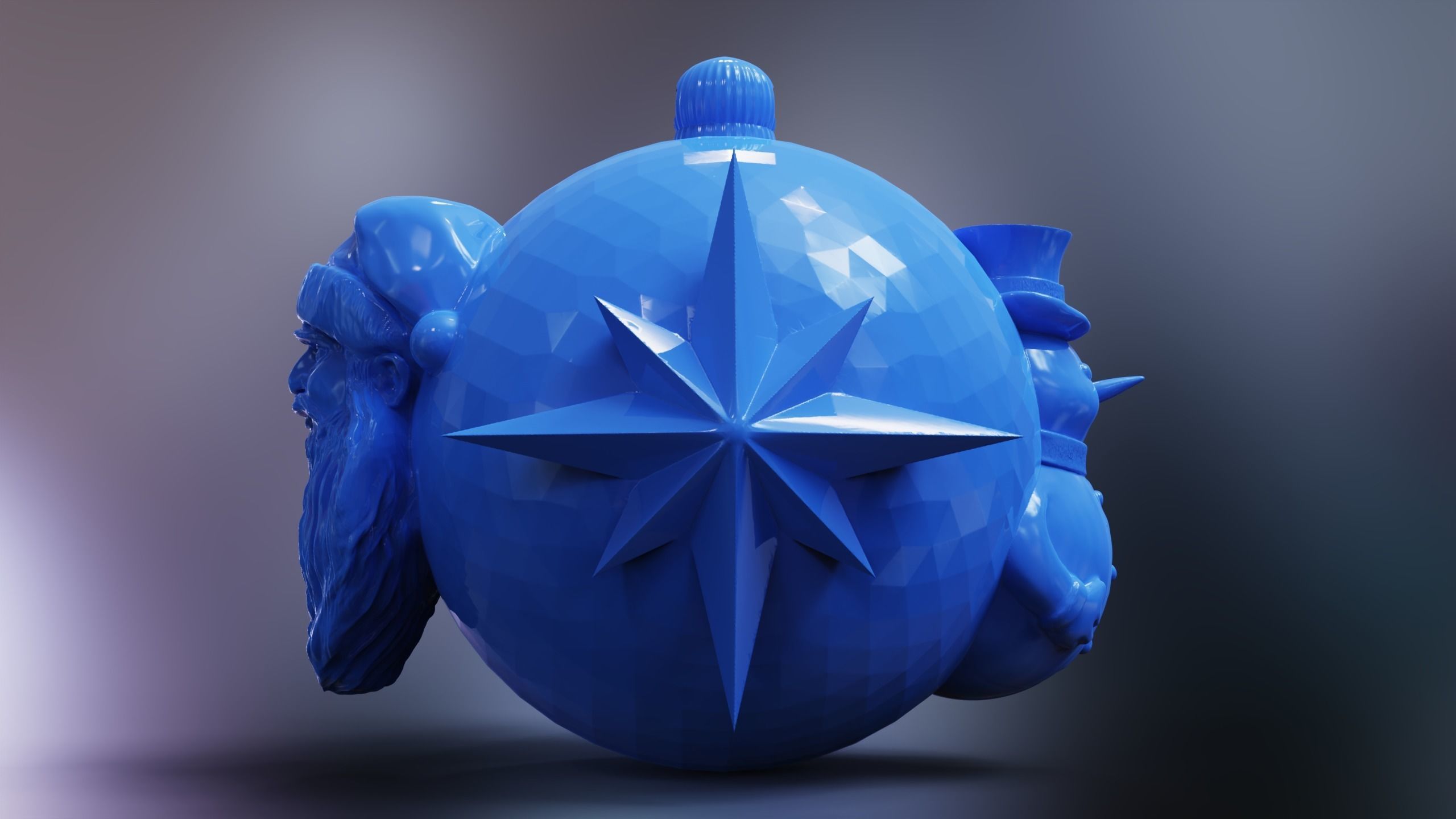 CHRISTMAS BALL 3D print model_8