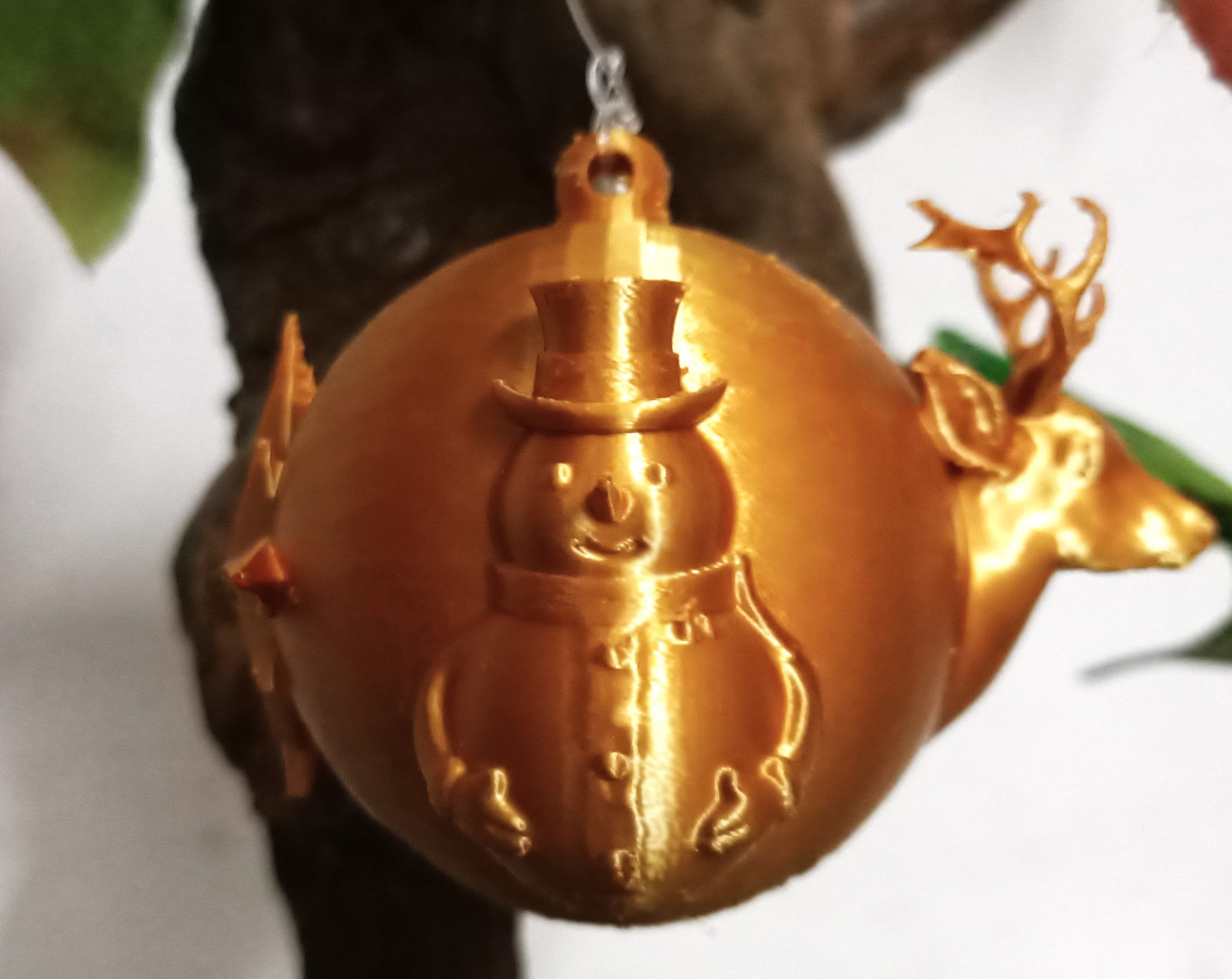 CHRISTMAS BALL 3D print model_5