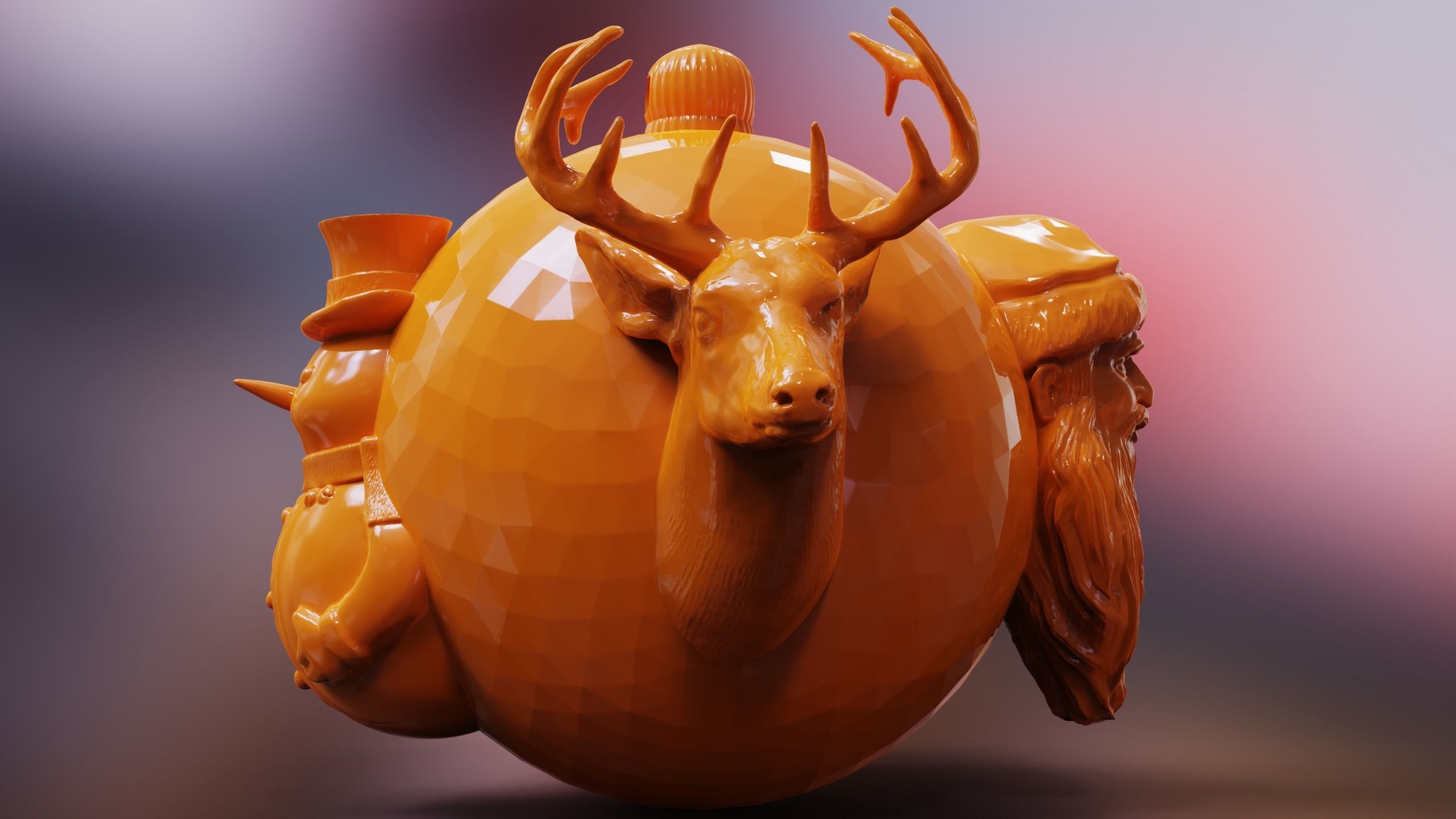 CHRISTMAS BALL 3D print model_4