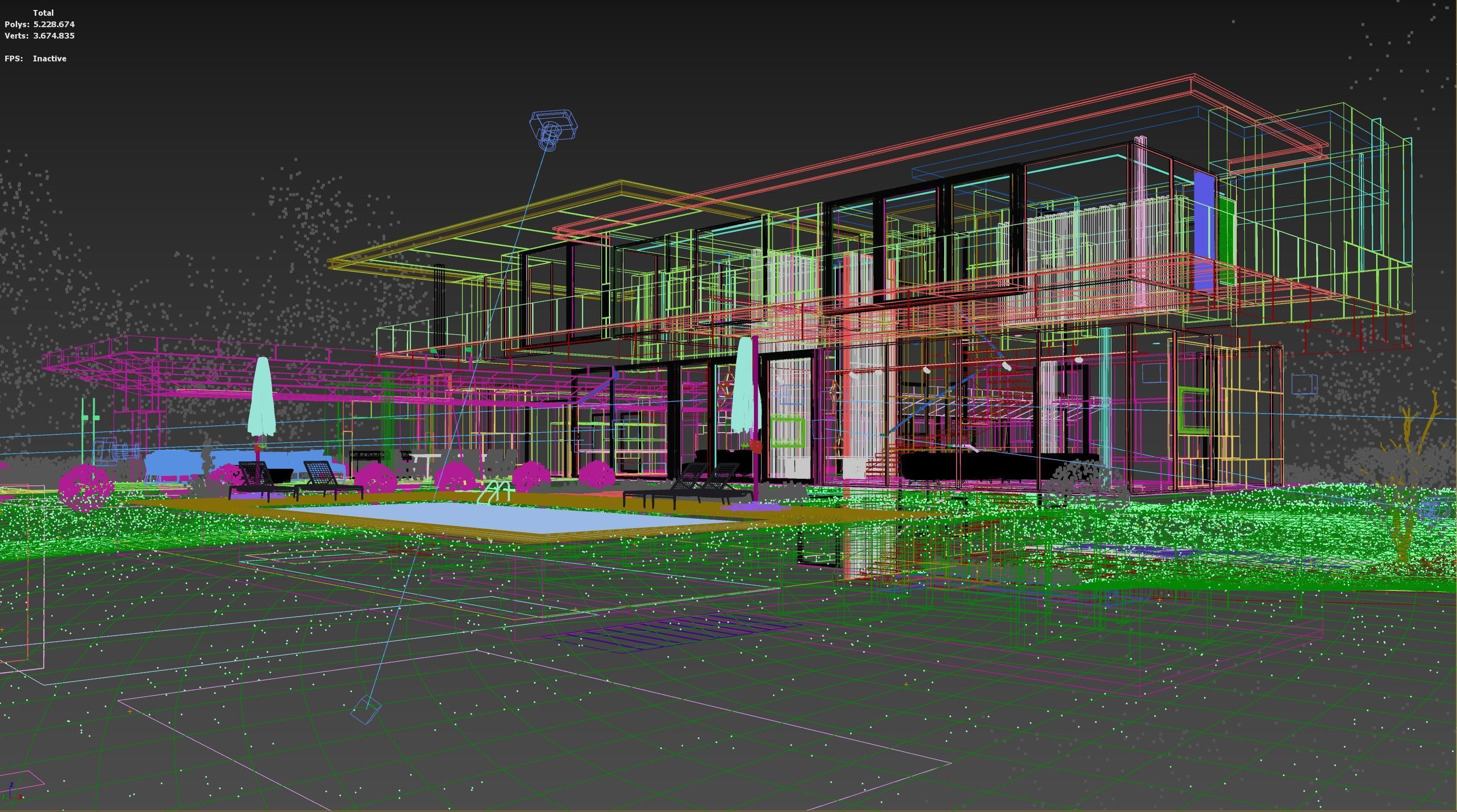 ProVis3D 011 - Lake Huron Villa House 3D model_25