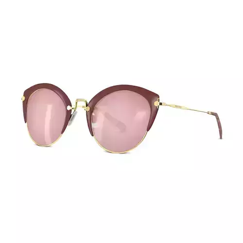 Miu Miu - 0MU 53RS Sunglasses Low-poly 3D model