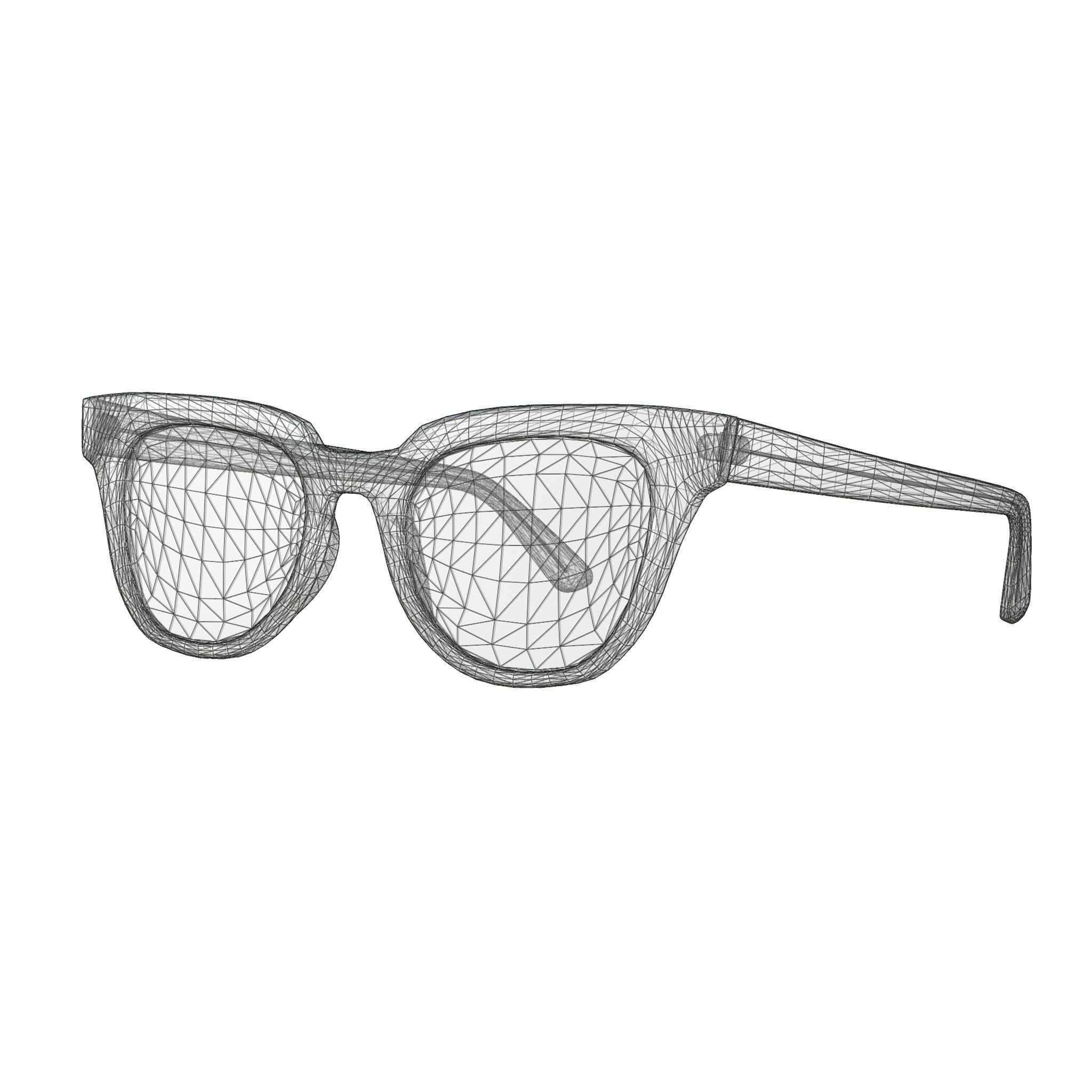 Ray-Ban Meteor Classic - RB2168 Sunglasses Low-poly 3D model_4