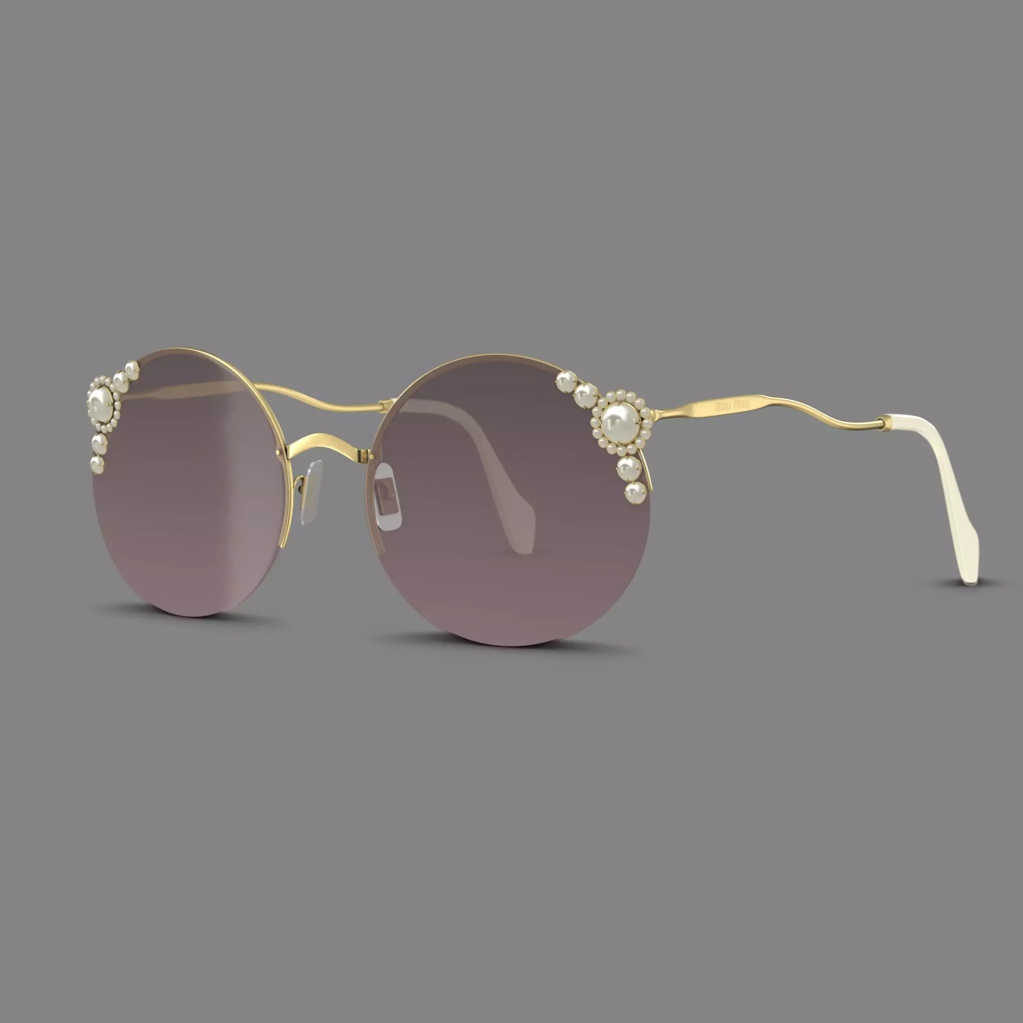 Miu Miu - 0MU 52TS 60 Sunglasses Low-poly 3D model