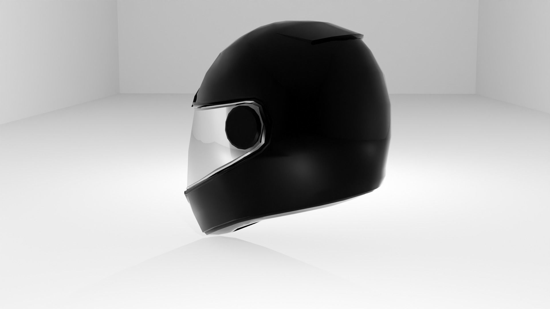 helmet Low-poly 3D model_17