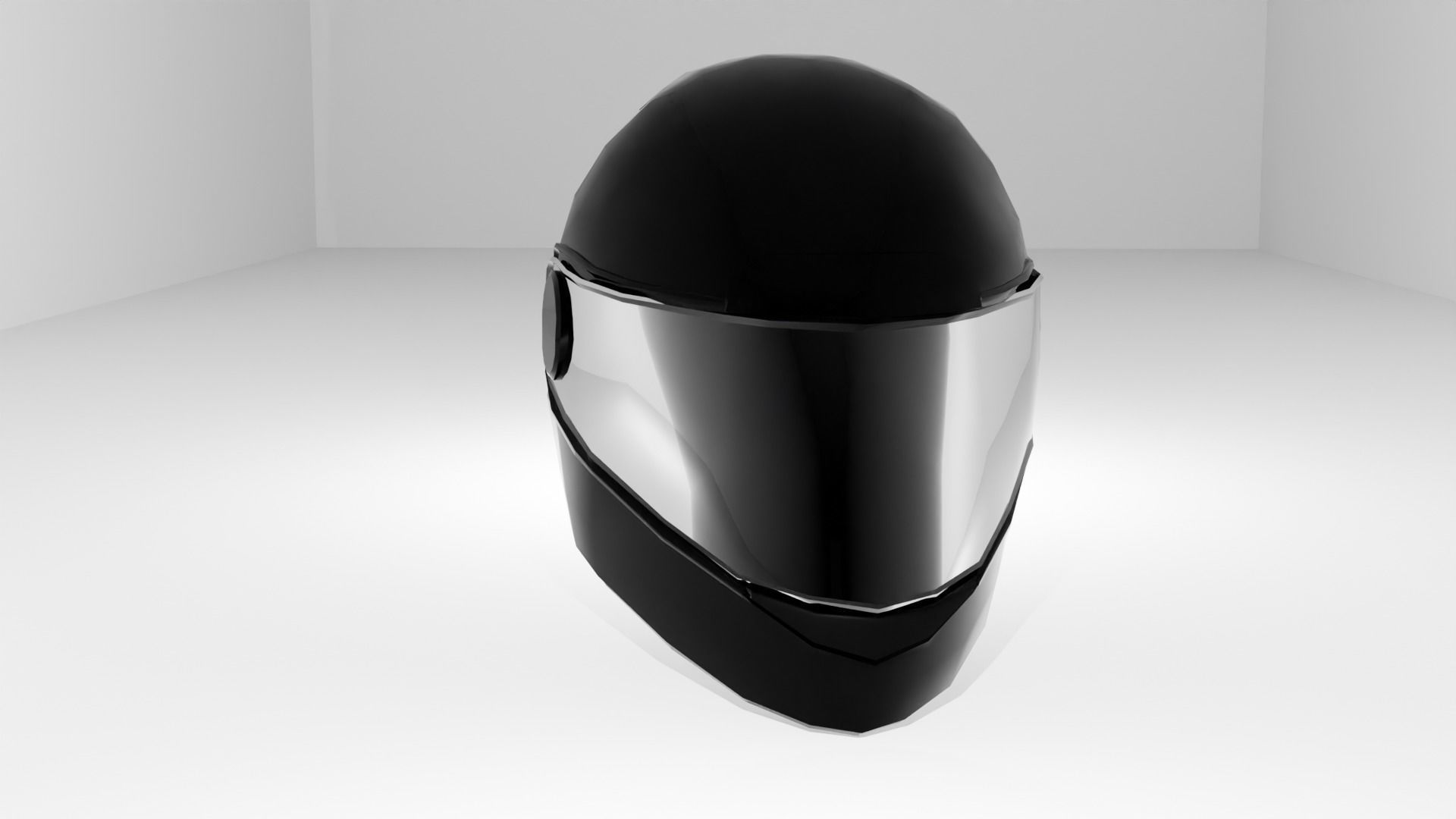 helmet Low-poly 3D model_6