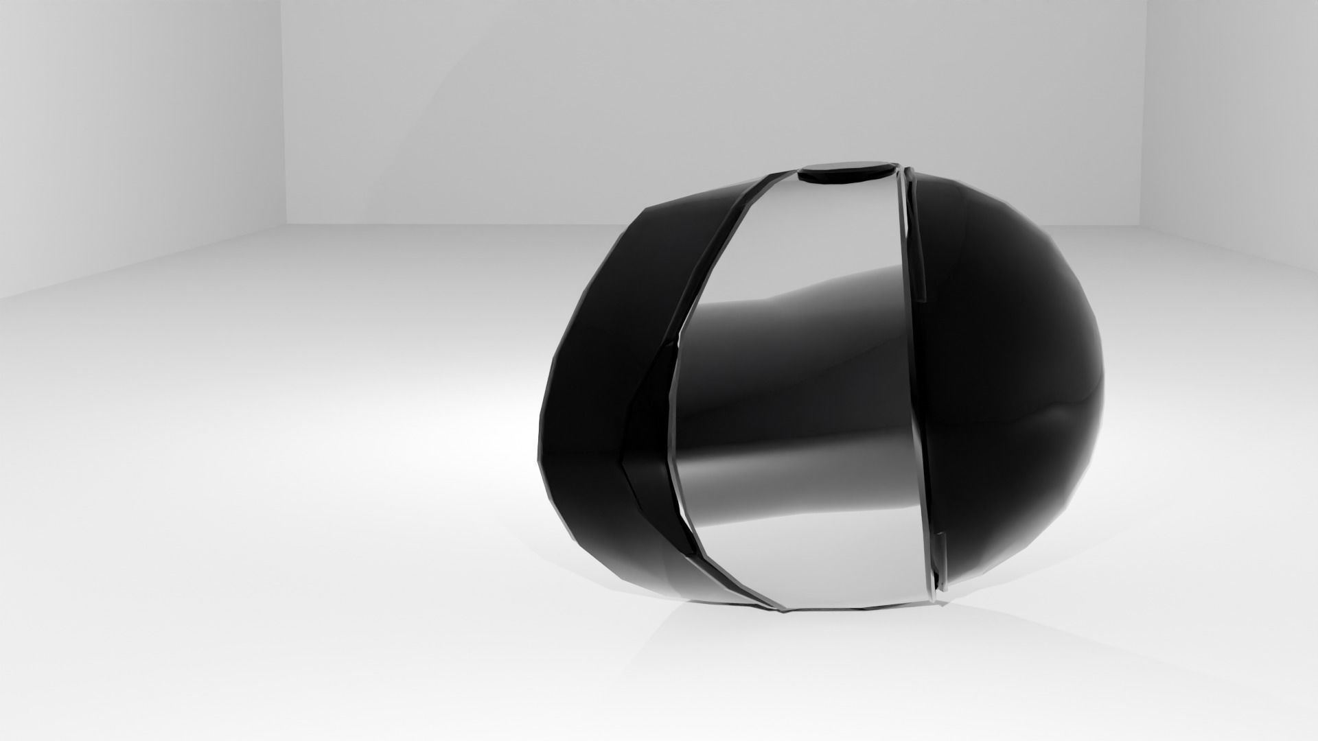 helmet Low-poly 3D model_8