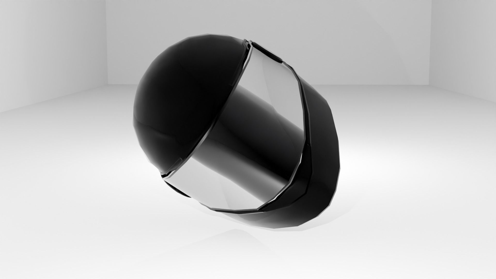 helmet Low-poly 3D model_9