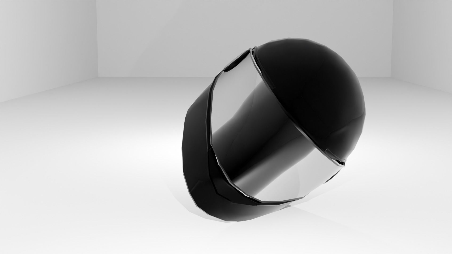 helmet Low-poly 3D model_7