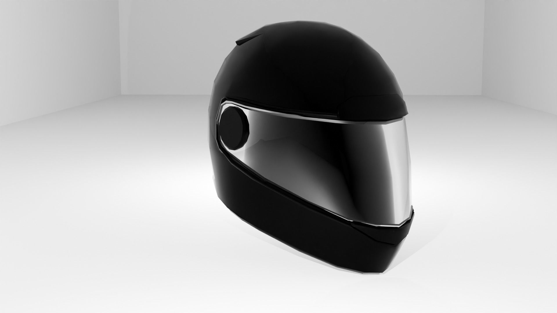 helmet Low-poly 3D model_5